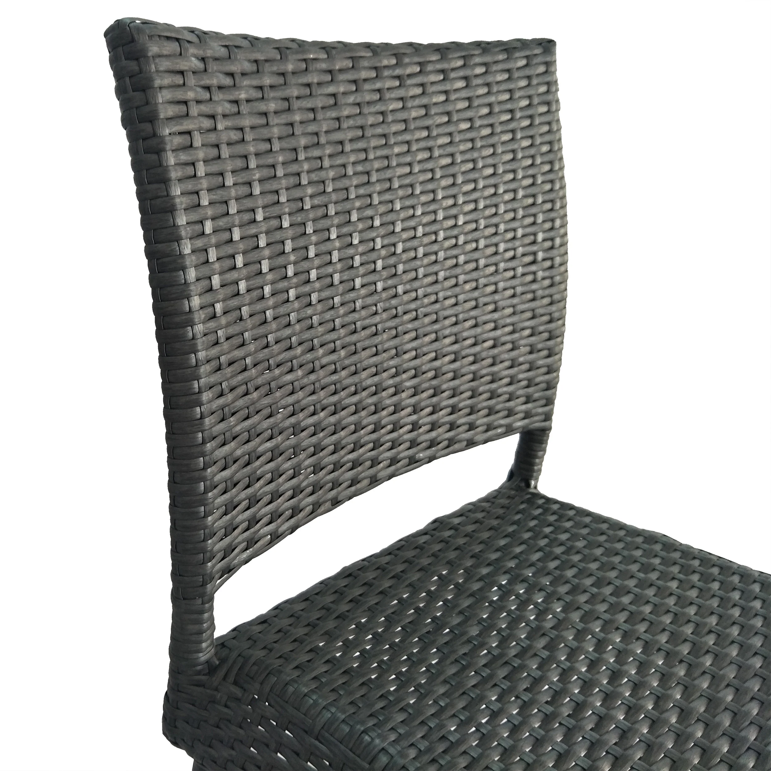 Crislynn Outdoor 2 Seater Half-Round Wood and Wicker Bistro Set with Folding Table - furnishings