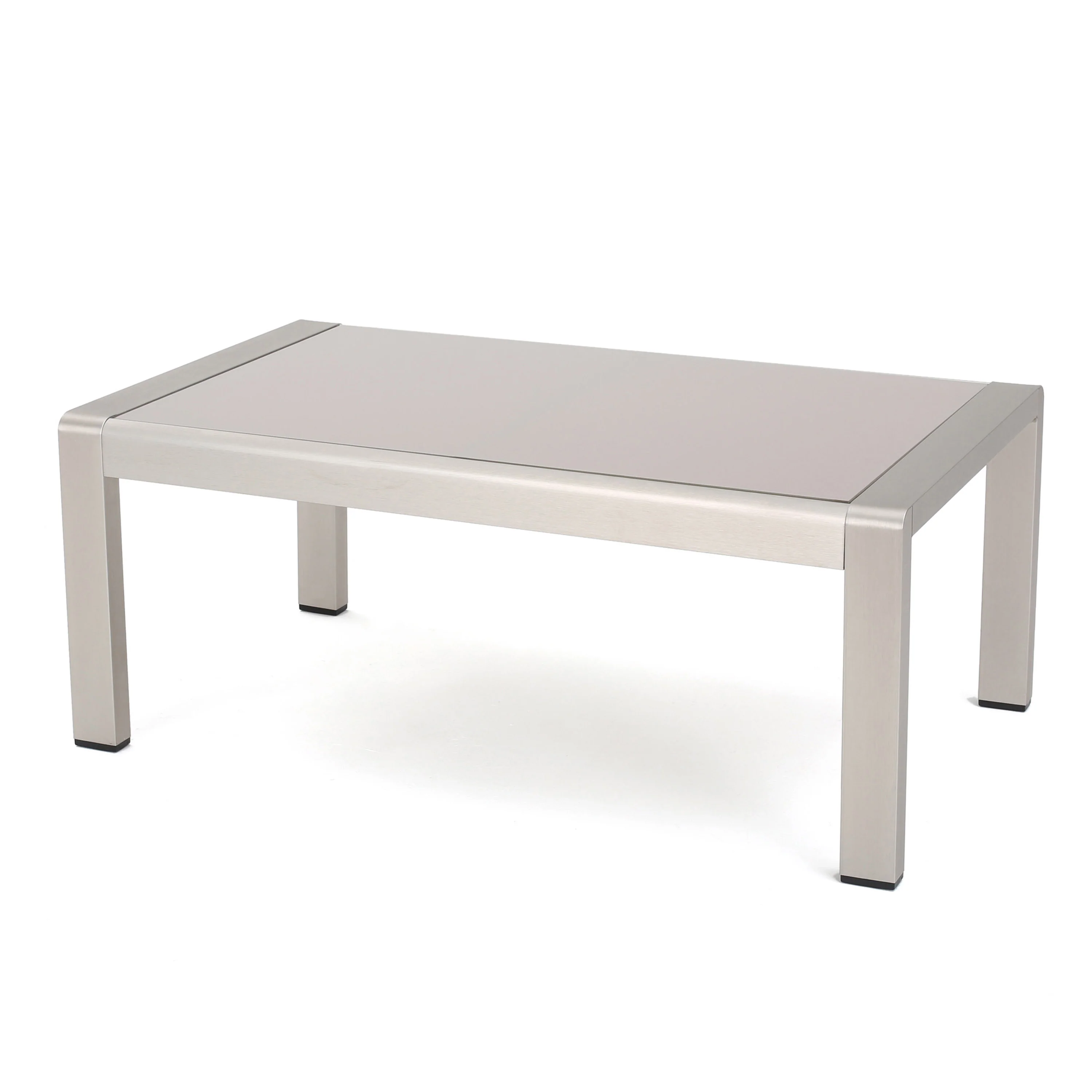 Crested Bay Outdoor Aluminum Loveseat and Coffee Table Set - furnishings
