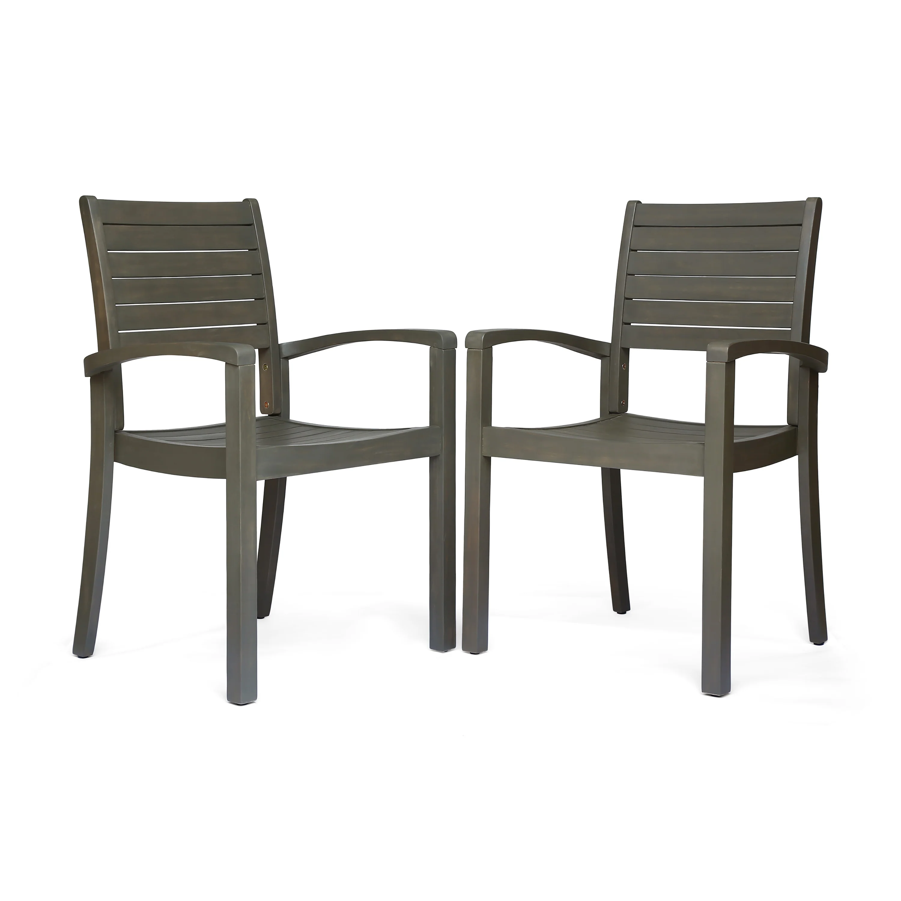 Watts Outdoor Acacia Wood Dining Chairs (set of 2) - furnishings