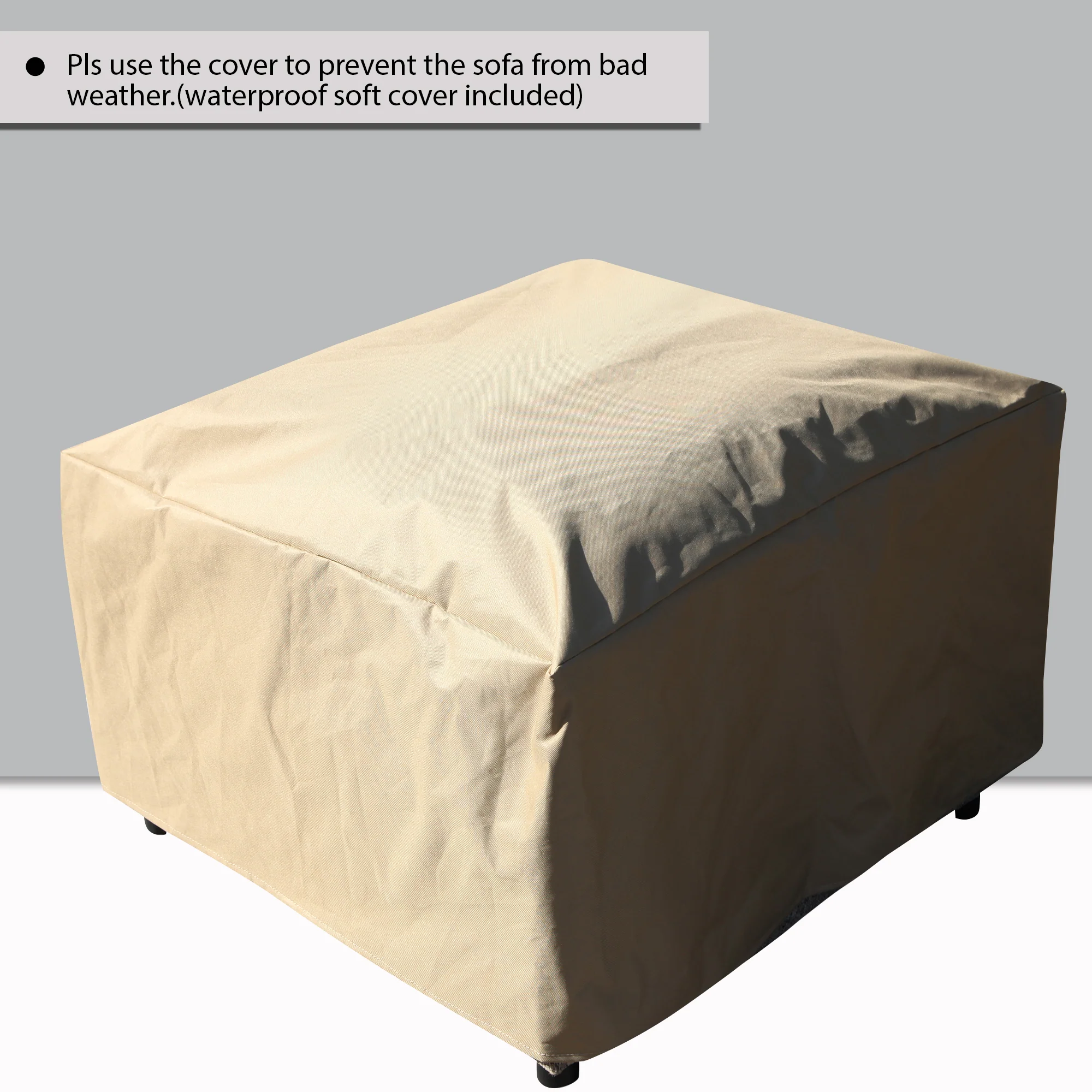 Premium Outdoor Modular Sofa with Aluminum Frame, Removable Cushions & Waterproof Cover - furnishings