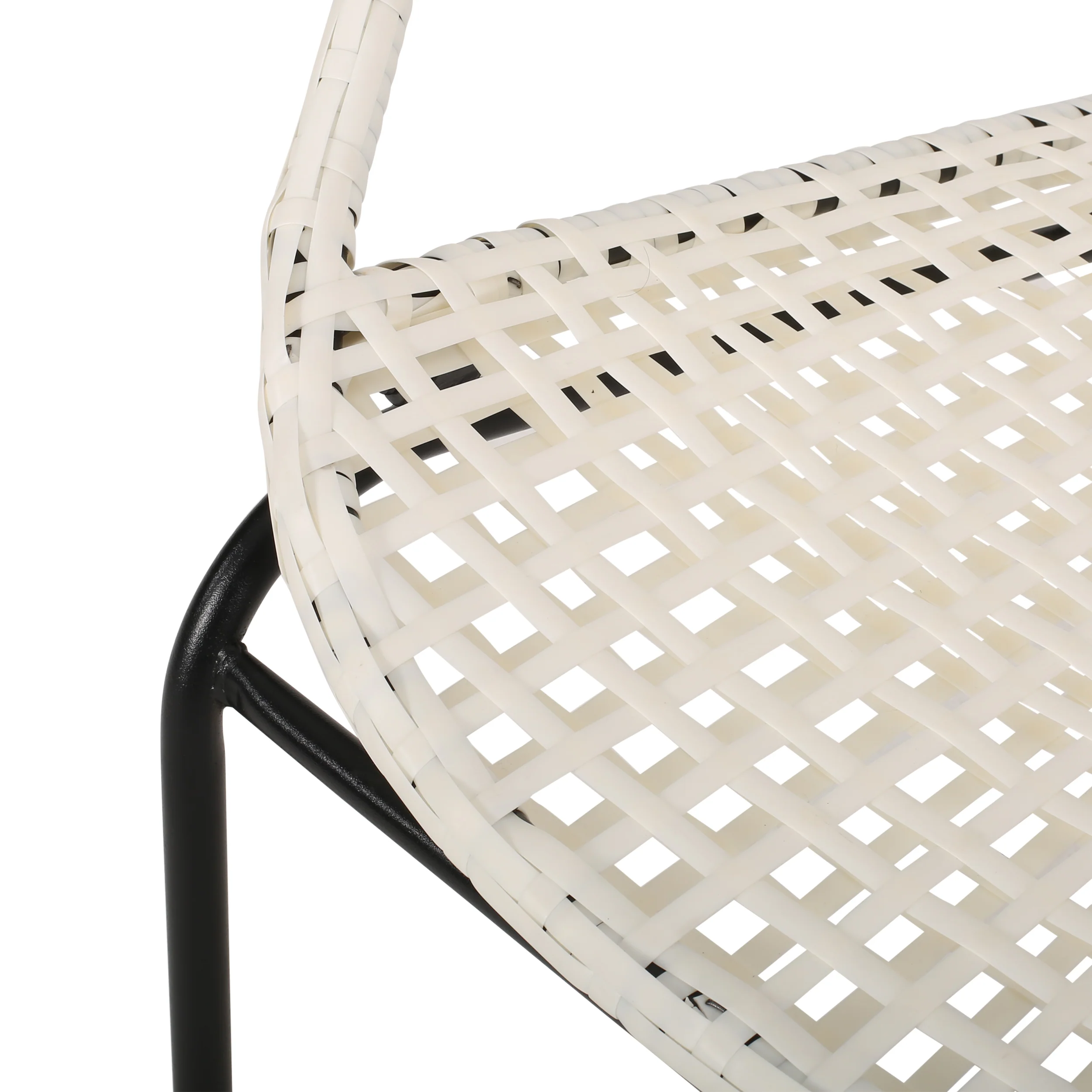 Deborah Outdoor Modern 2 Seater Faux Rattan Chat Set - furnishings