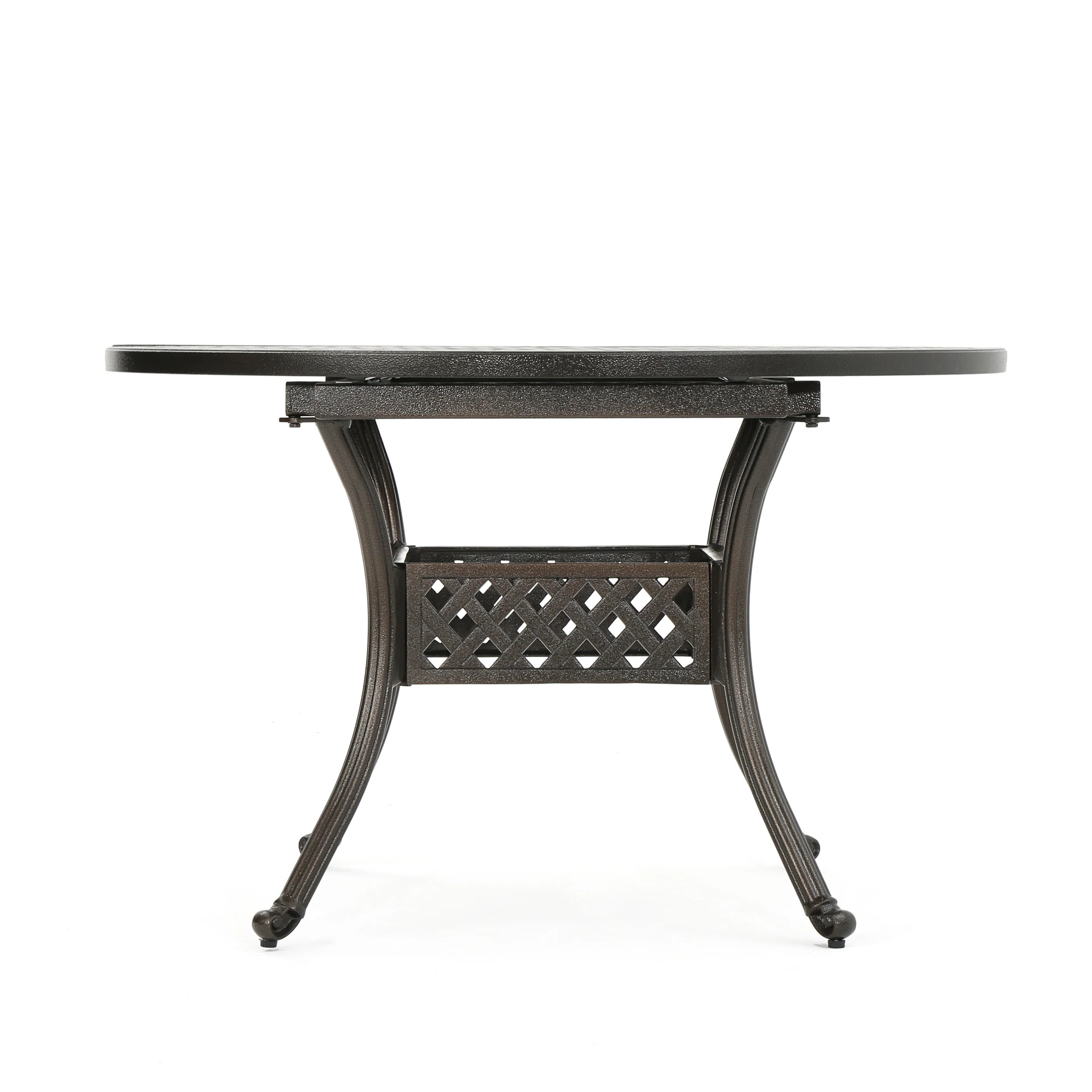 Stannis Outdoor Expandable Aluminum Dining Table - furnishings