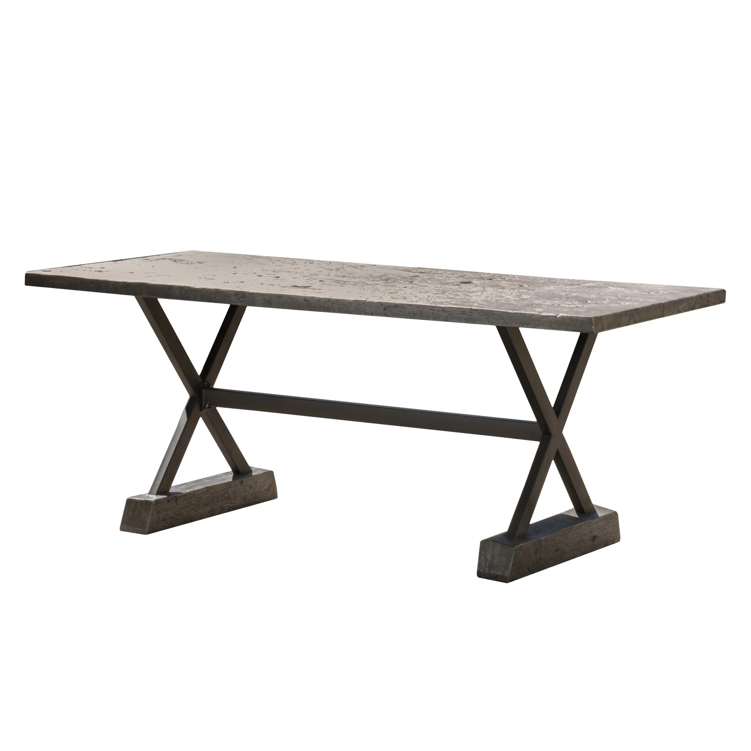 Lavelle Outdoor Lightweight Concrete Dining Table - furnishings
