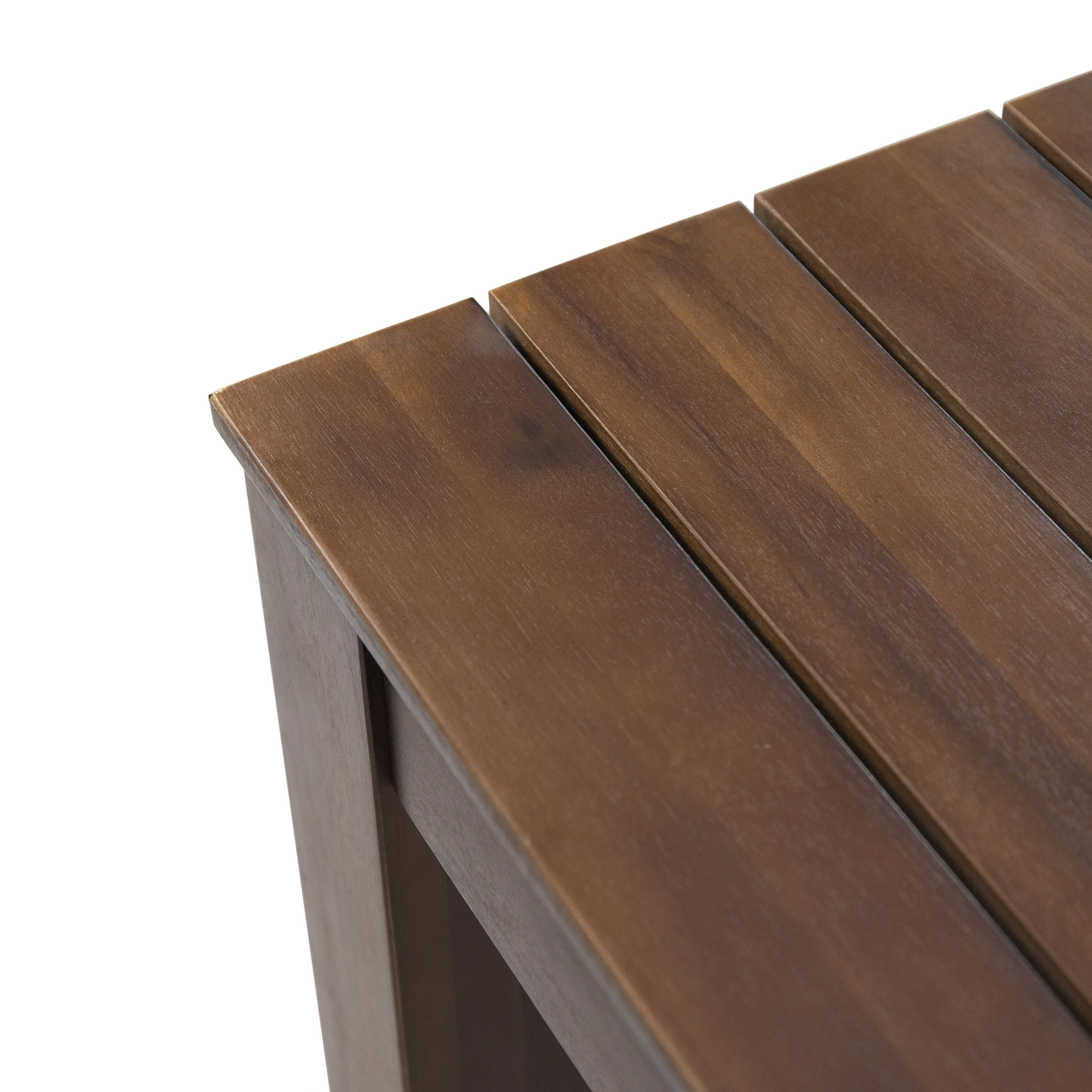 Malaysha Outdoor Rustic Acacia Wood Dining Table - furnishings