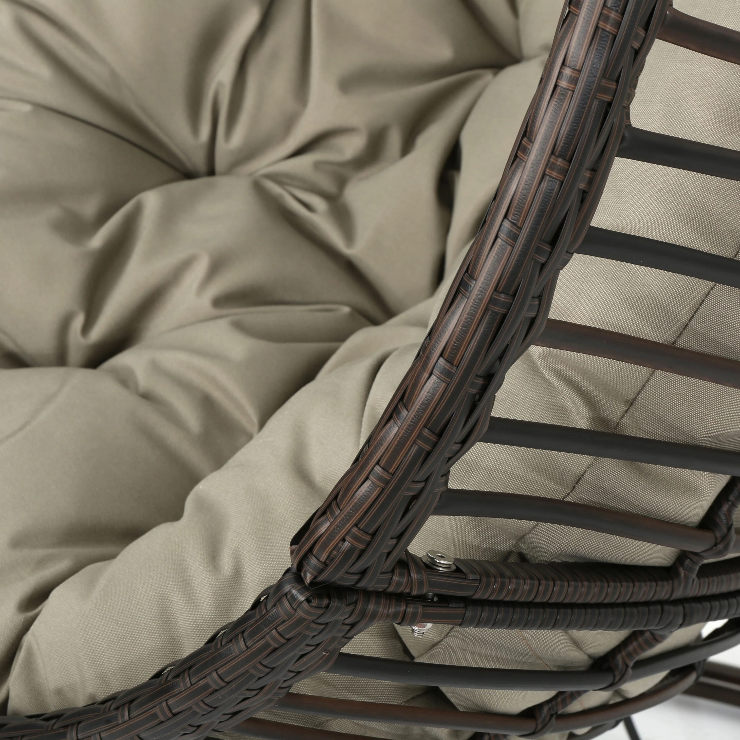 Leasa Outdoor Wicker Hanging Teardrop / Egg Chair - furnishings