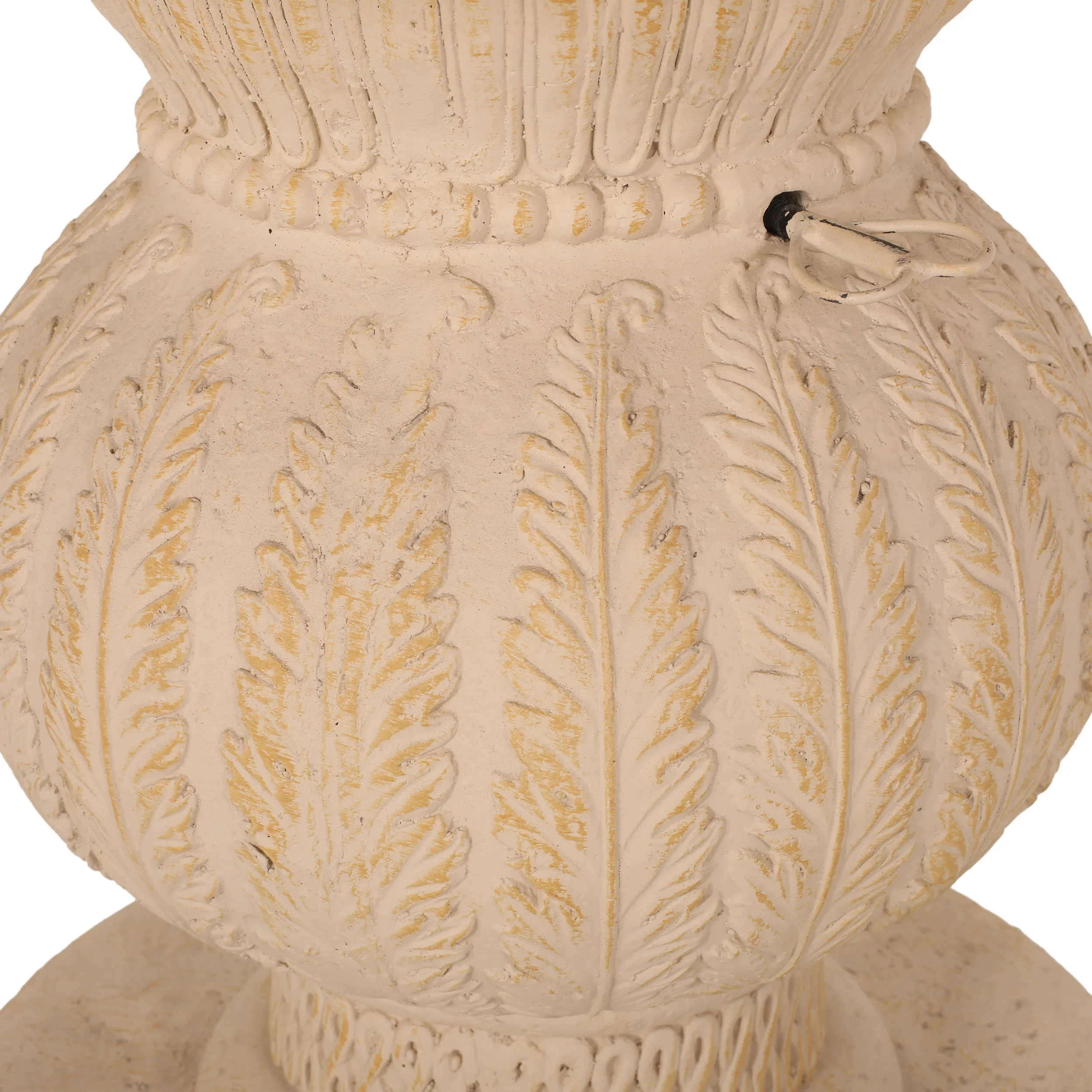 Speakes Outdoor Cast Stone Umbrella Holder Side Table - furnishings