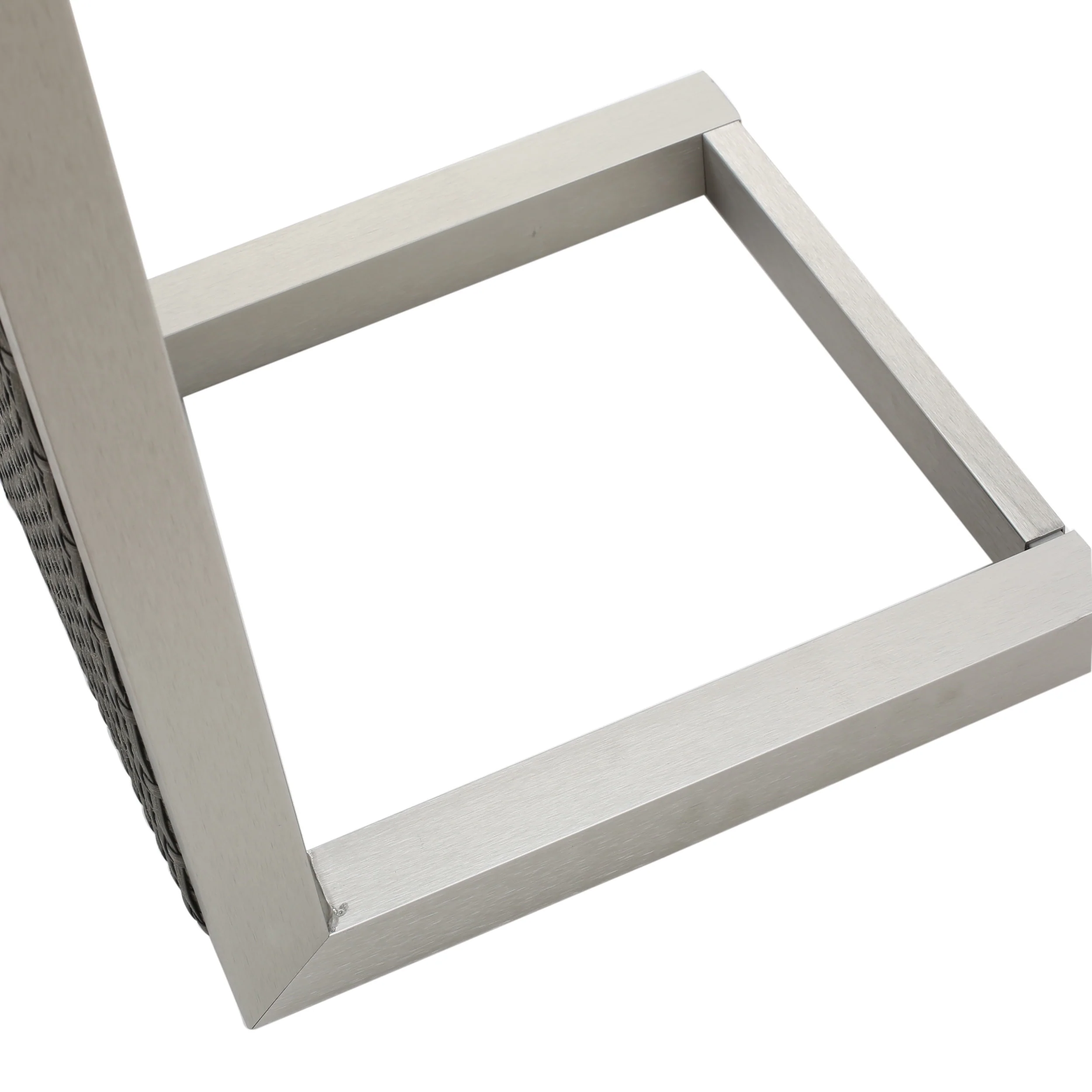 Crested-Bay Modern Aluminum C-Shaped End Table - furnishings