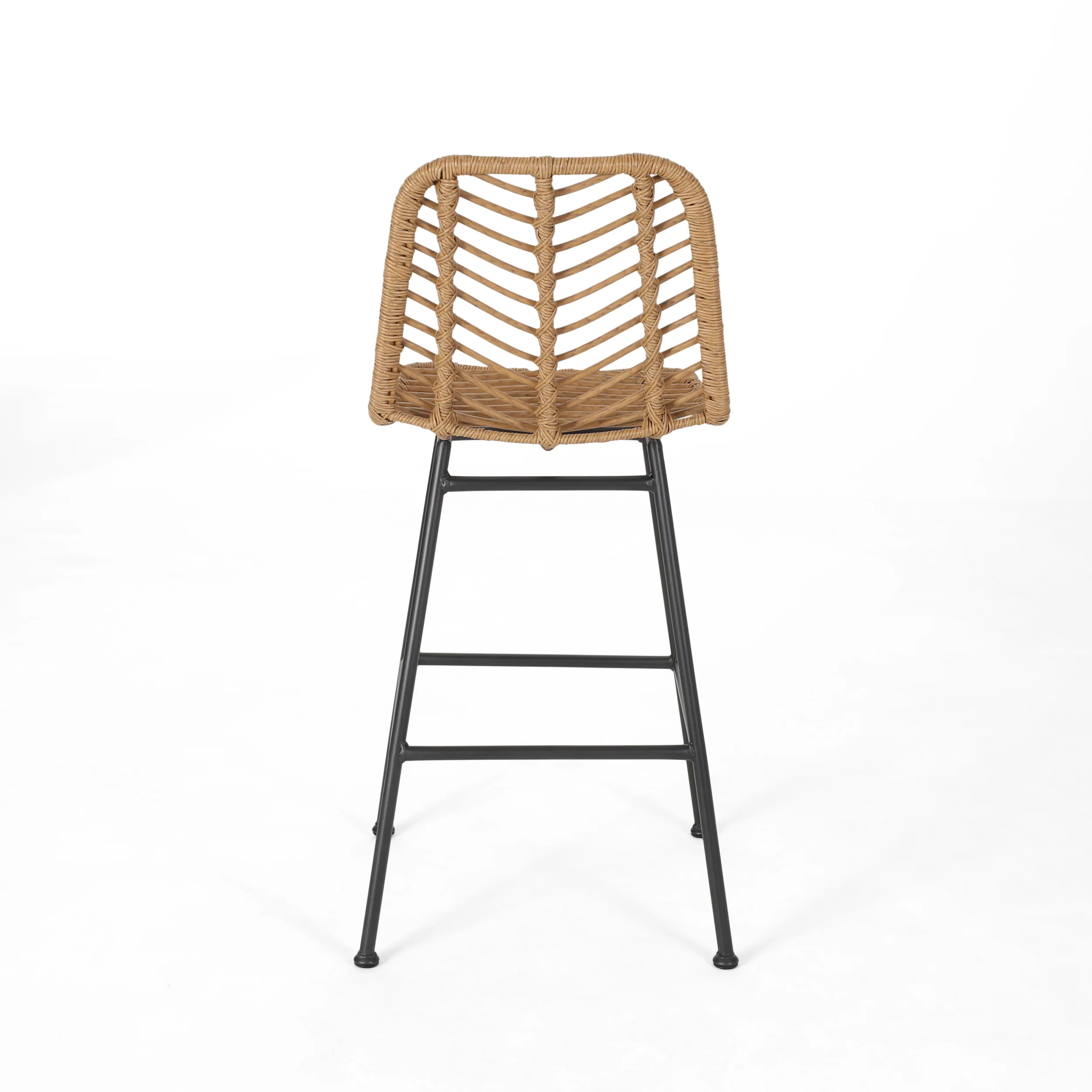 Jessie Outdoor Wicker Barstools (Set of 2) - furnishings
