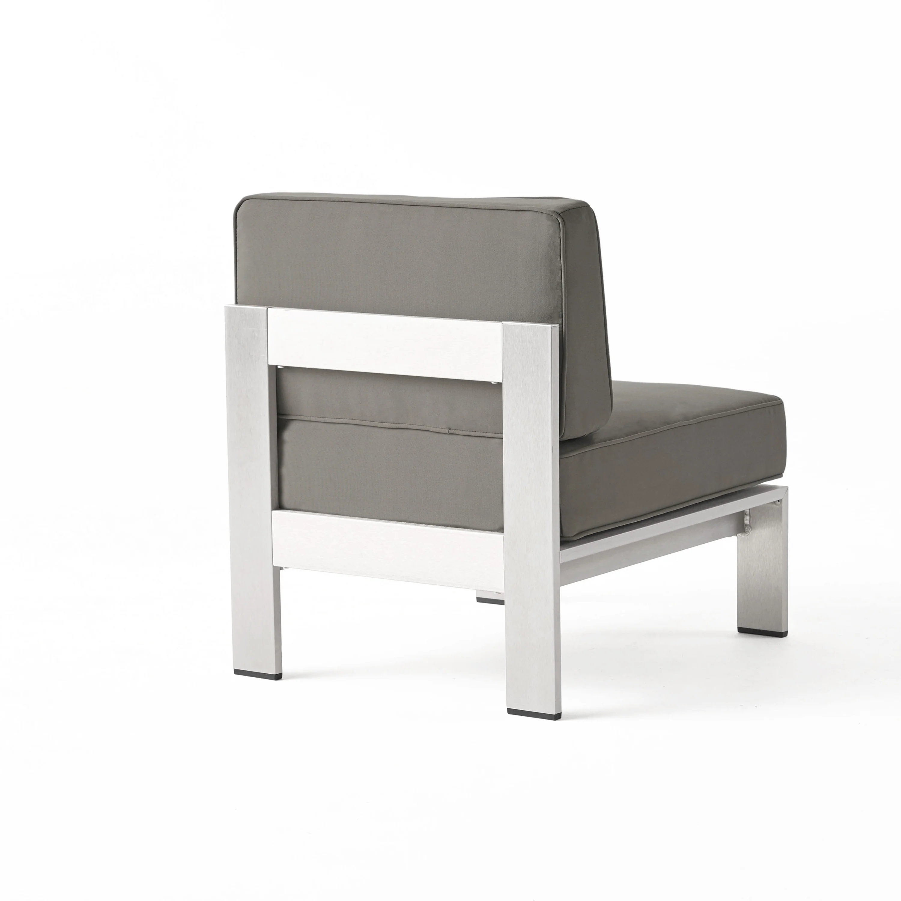 Cherie Outdoor 9 Seater Aluminum Sectional Sofa Set with Side Tables - furnishings