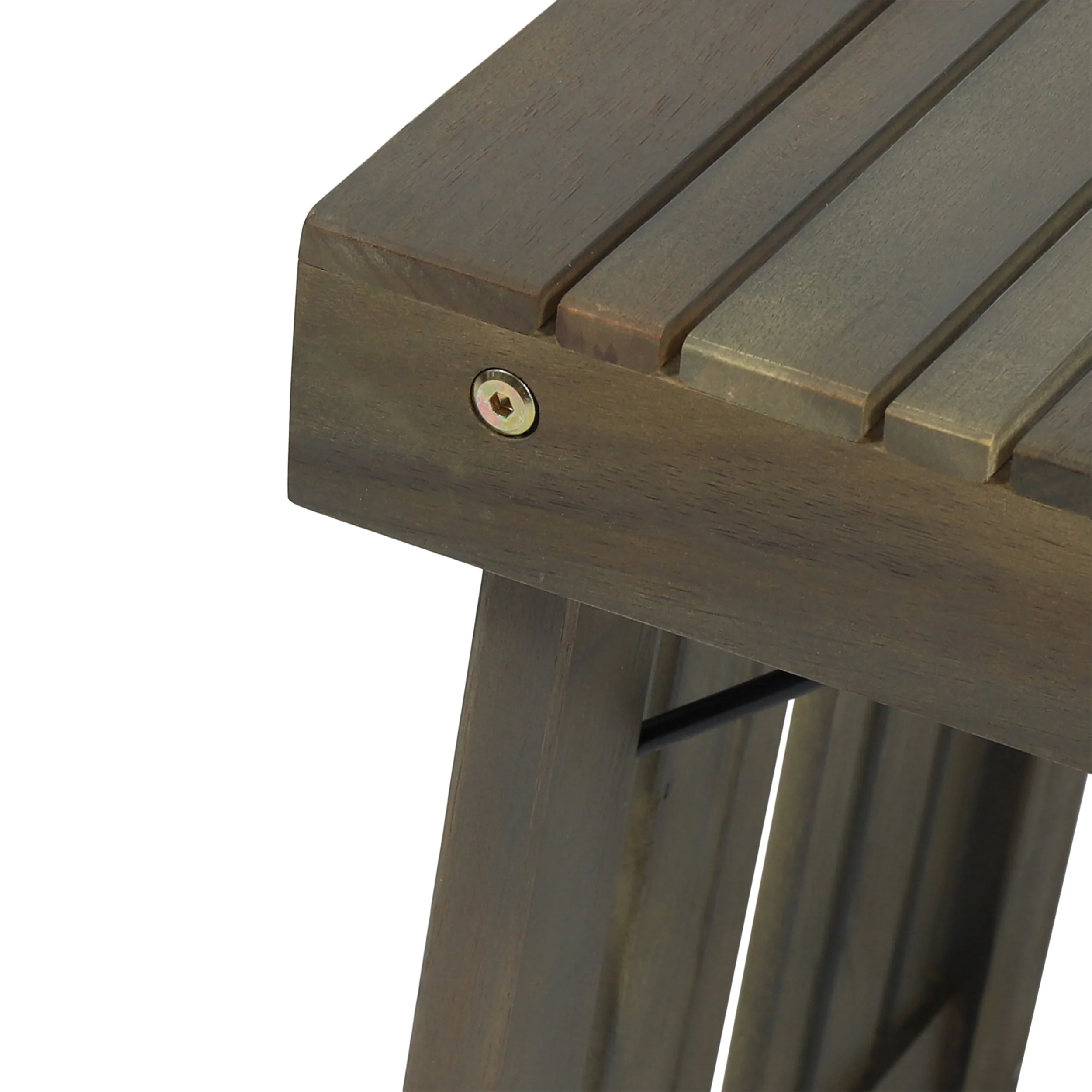 Karyme Outdoor Acacia Wood Folding Side Table - furnishings