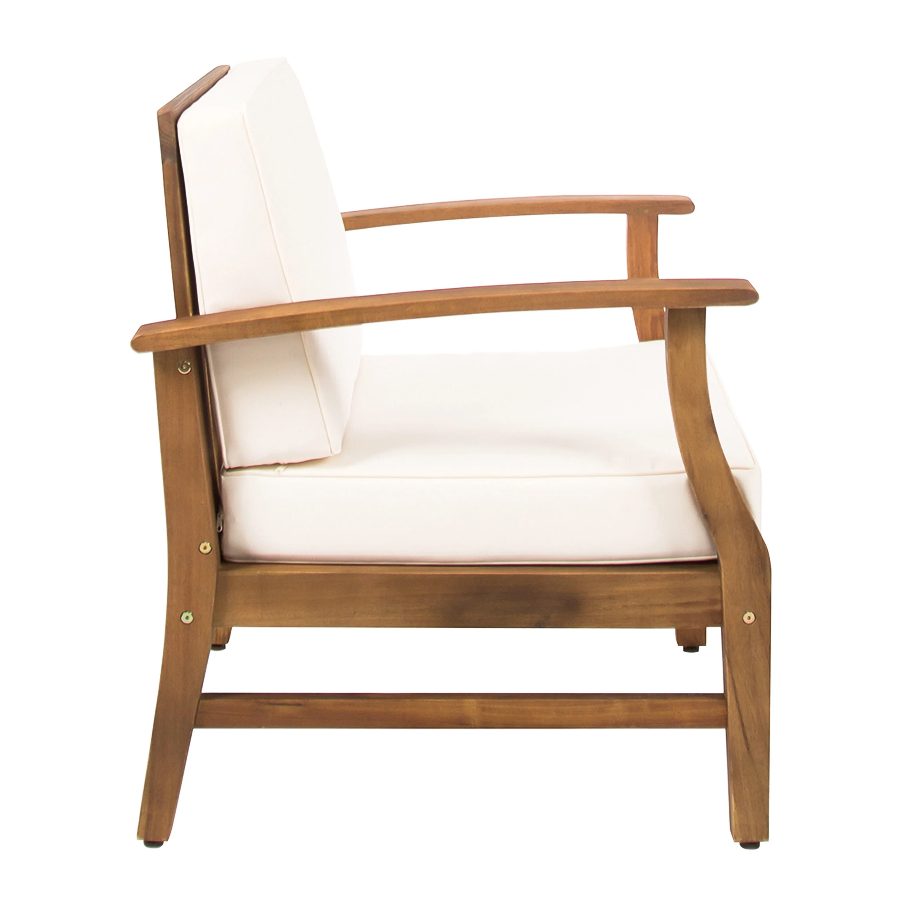 Abena Outdoor Acacia Wood Club Chair - furnishings