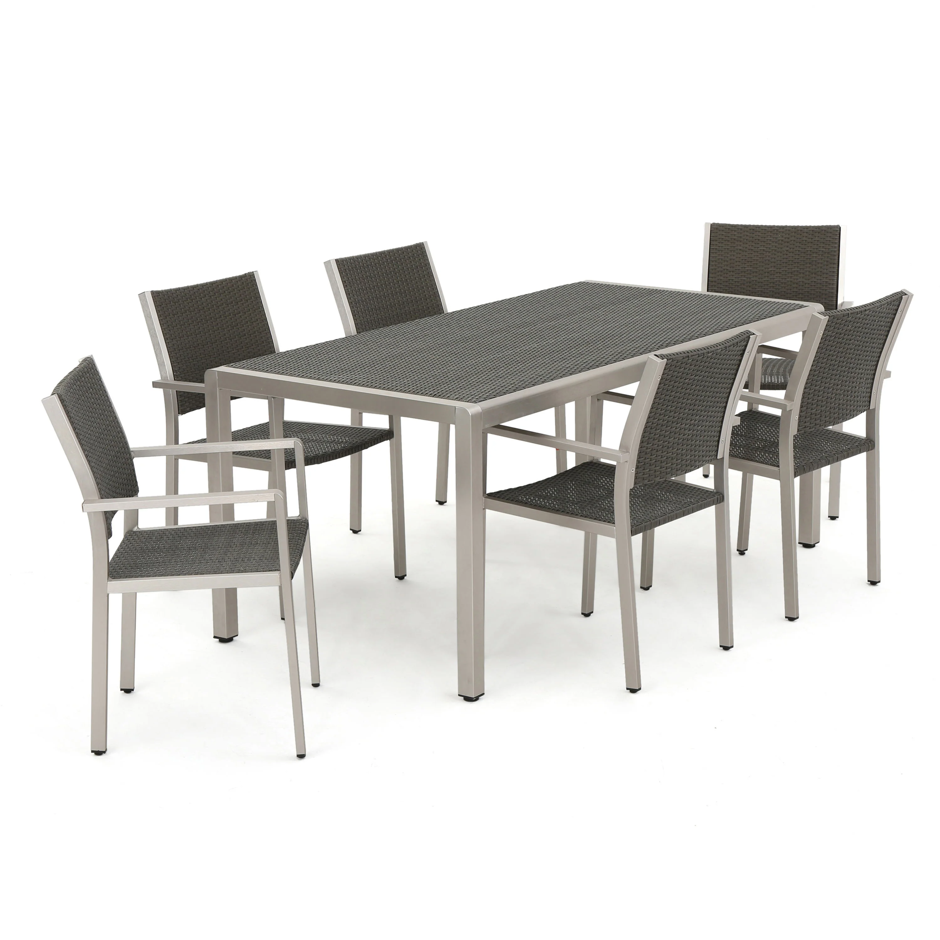 Coral Bay 17-Piece Grand Patio Sectional, Lounge, Dining Set & Fire Table - furnishings