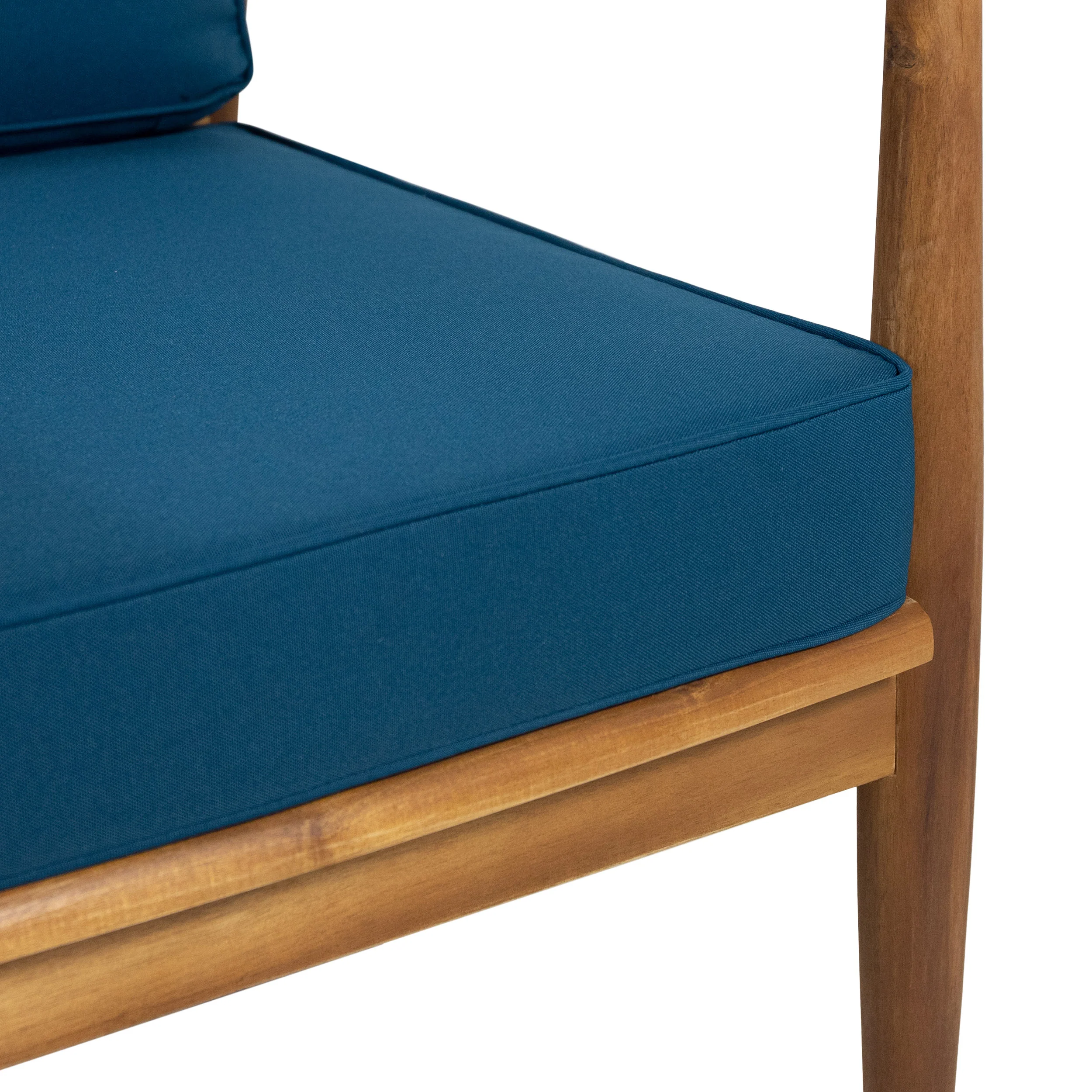 Emmry Outdoor Acacia Wood Club Chair - furnishings
