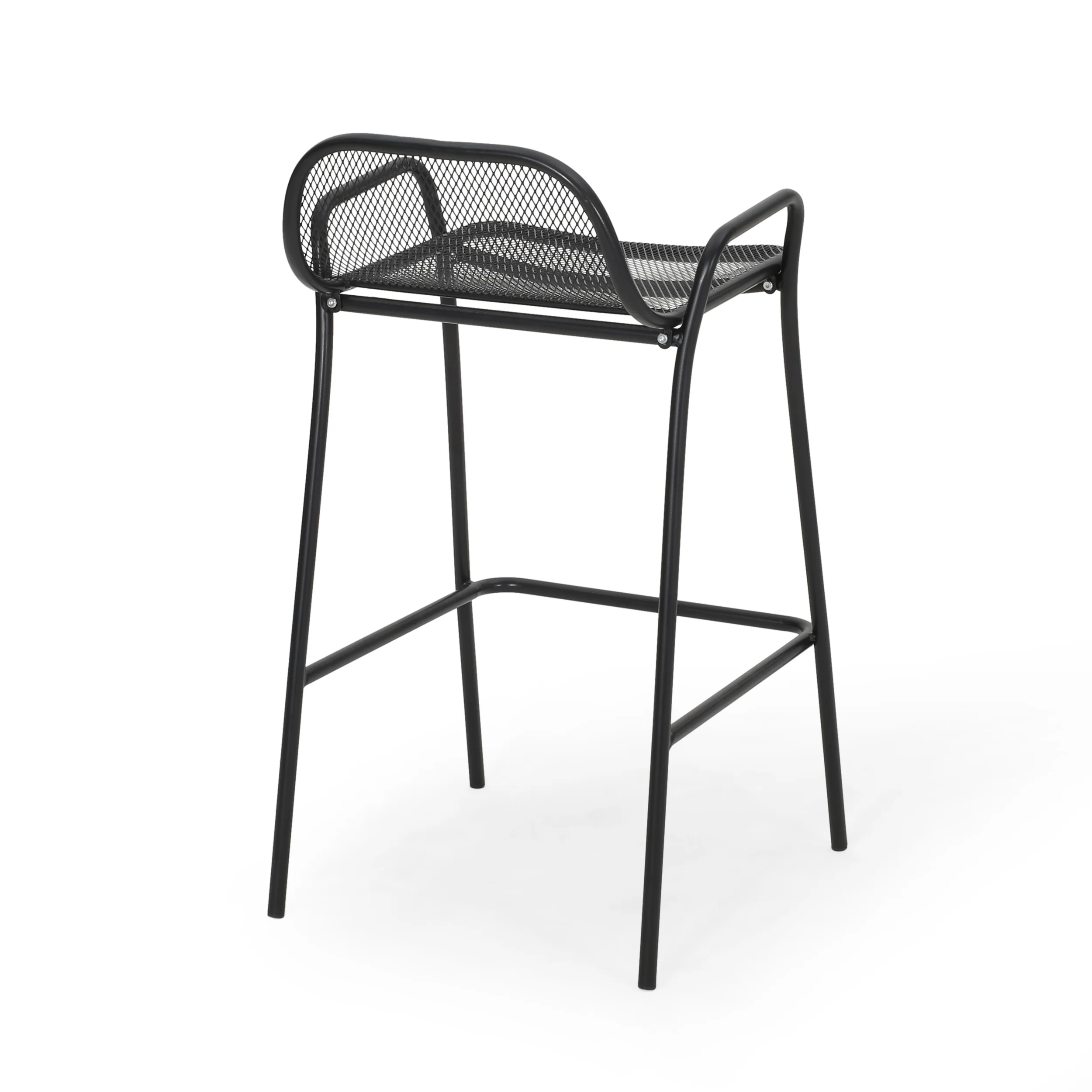 Linda Modern Iron Barstool (Set of 4) - furnishings
