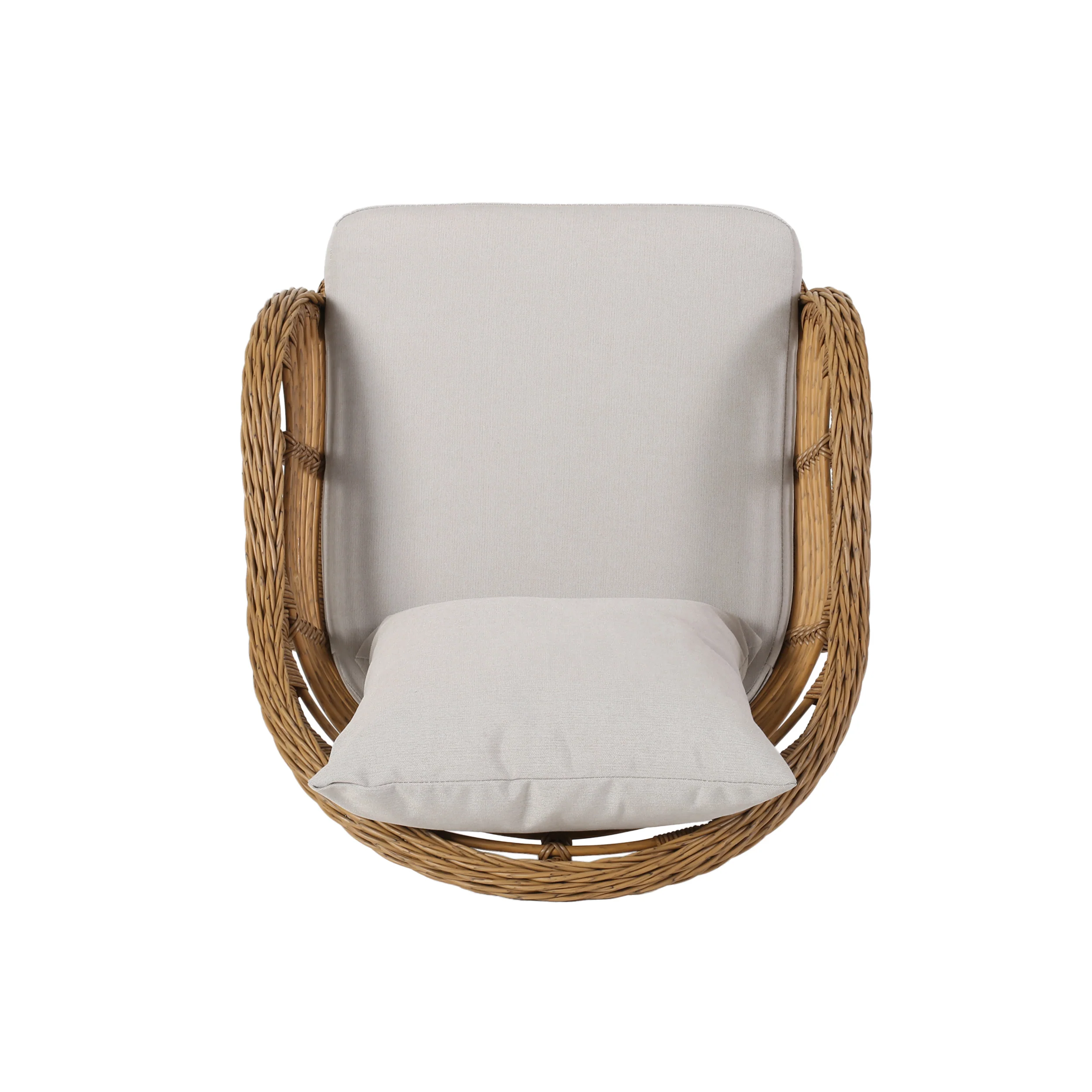 Madison Outdoor Wicker Club Chairs with Cushions (Set of 2) - furnishings