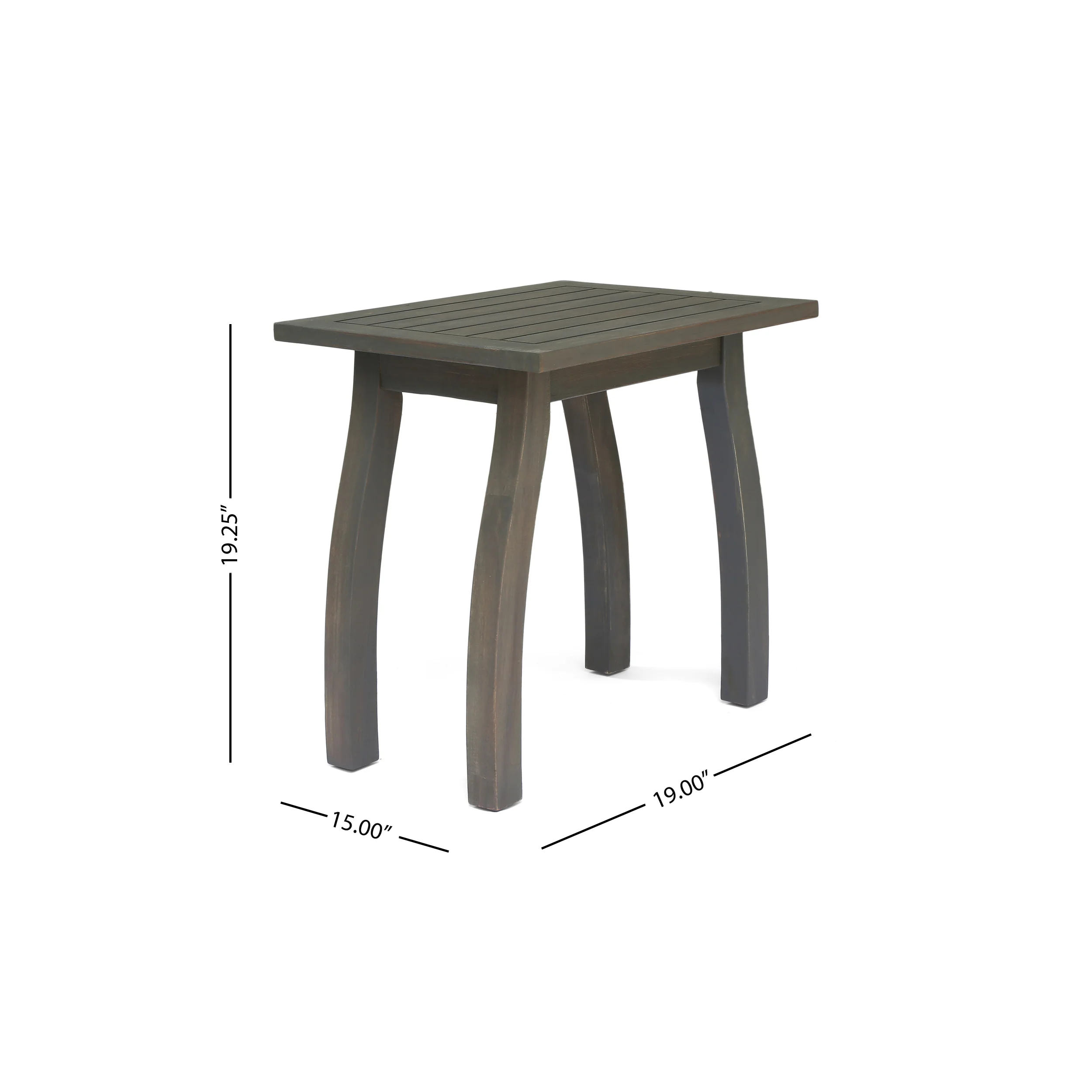 Verna Outdoor 2 Seater Acacia Wood Rocking Chairs and Side Table Set - furnishings