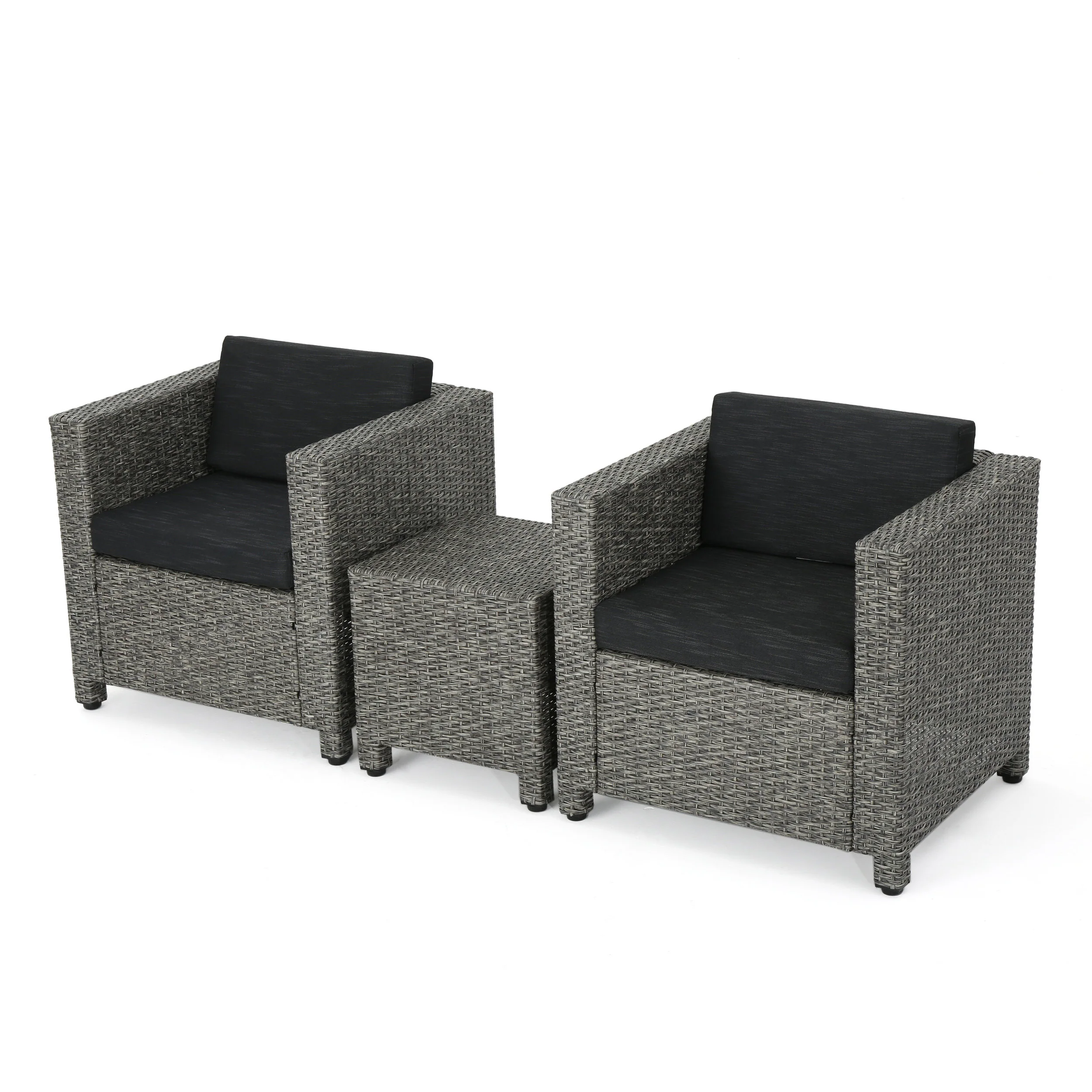 Venice 2-Seater Outdoor Chat Set with Side Table - furnishings
