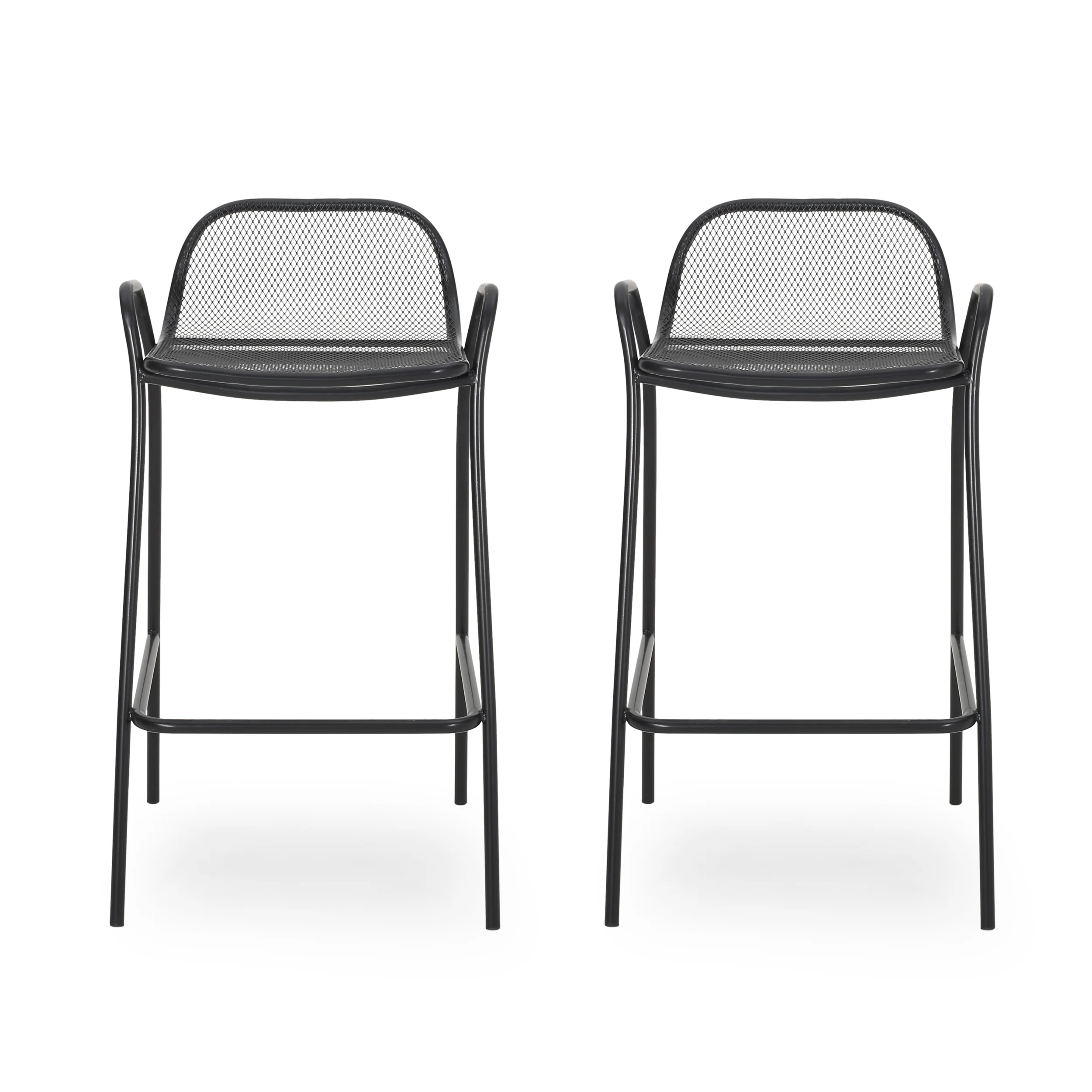 Linda Modern Iron Barstool (Set of 2) - furnishings