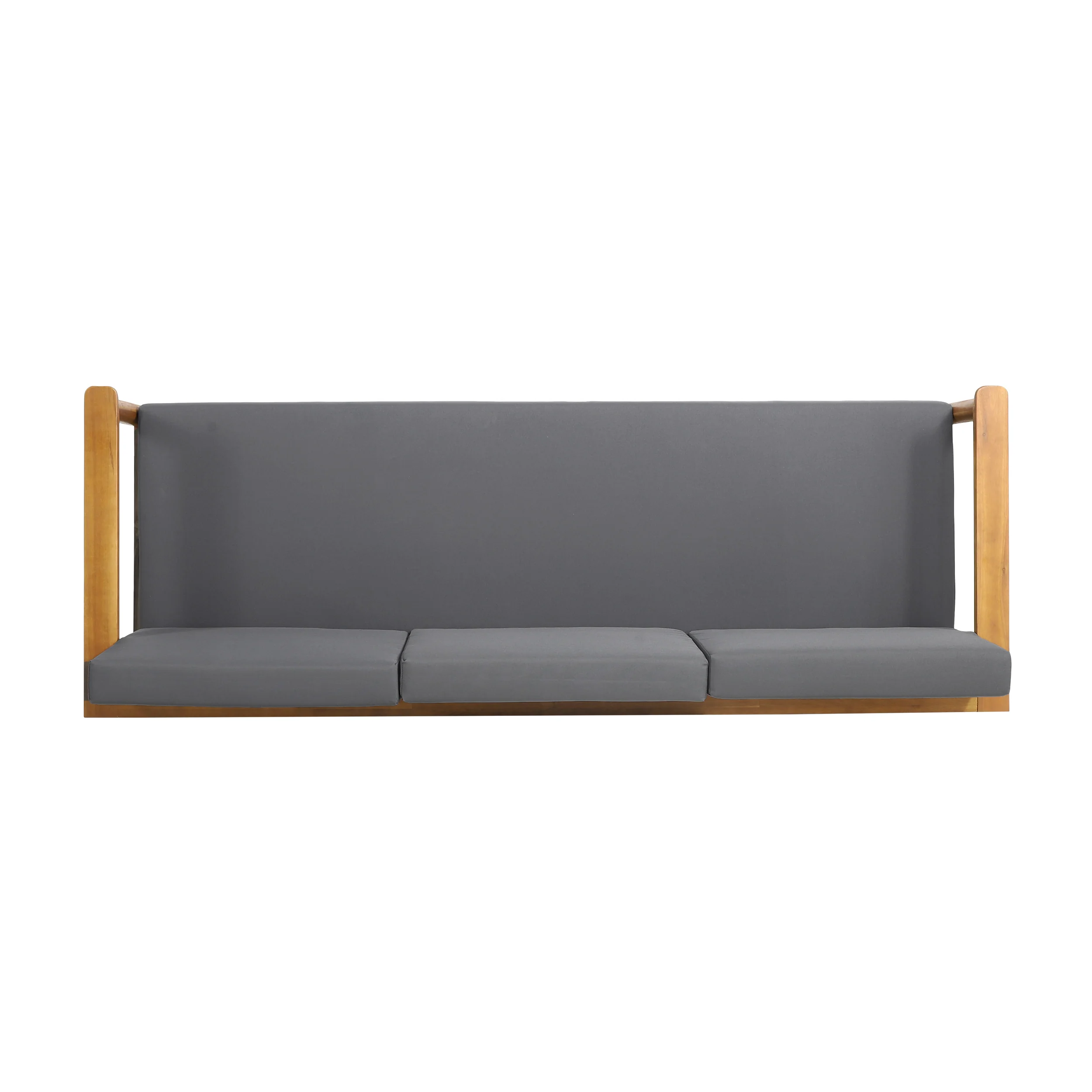 Plumb Outdoor Acacia Wood 3 Seater Sofa - furnishings