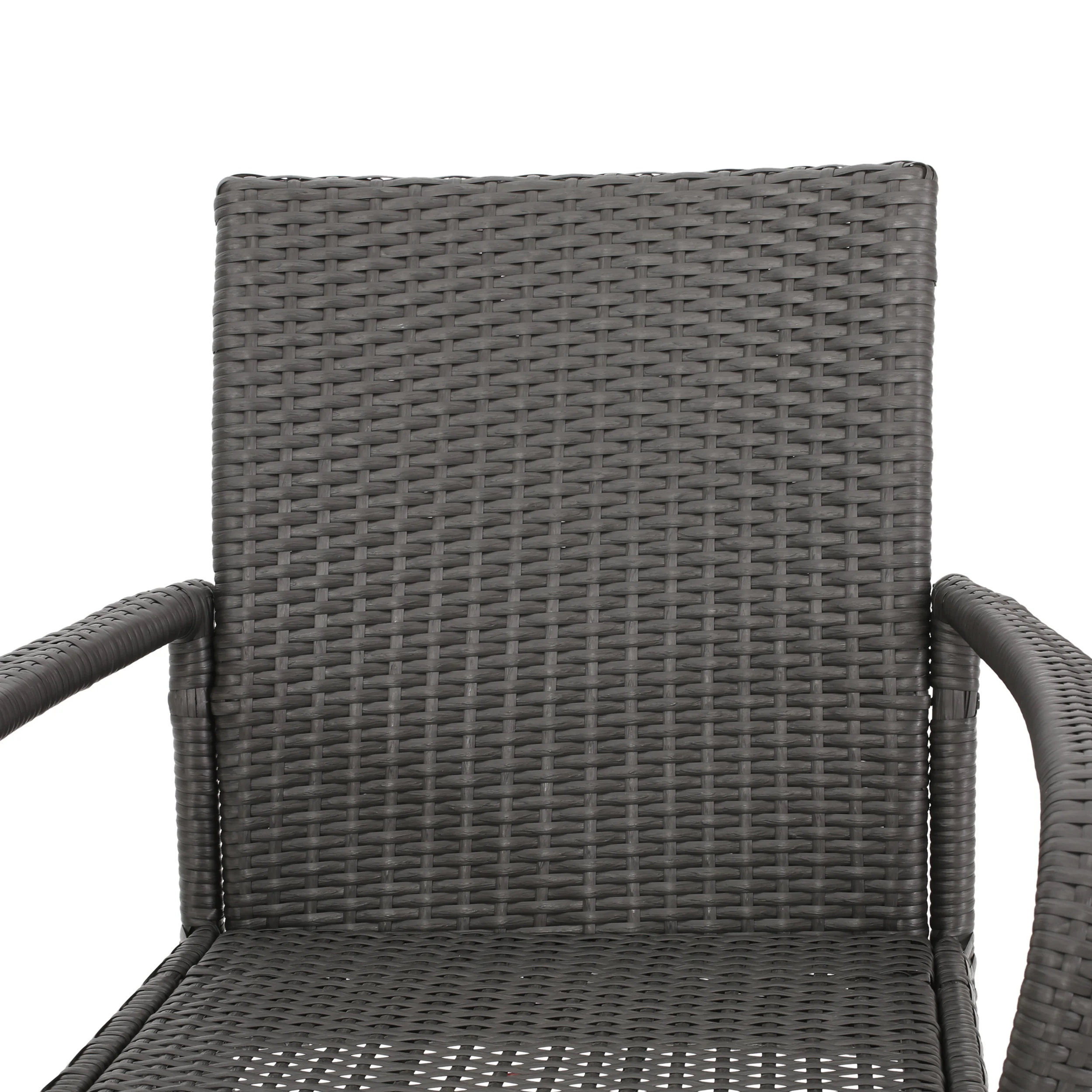 Bannon Outdoor Contemporary Wicker Dining Chair (Set of 2) - furnishings