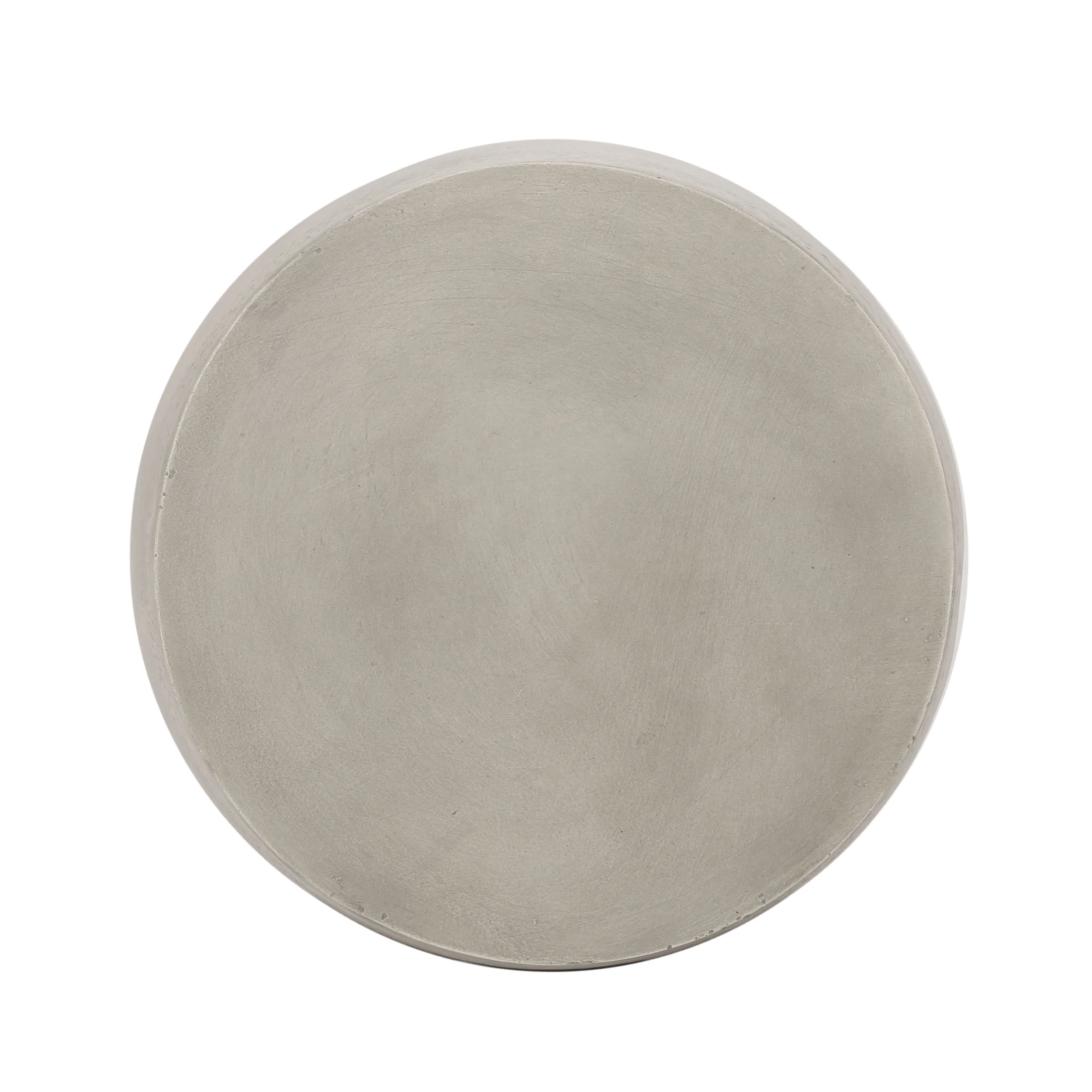 Emelie Outdoor Contemporary Lightweight Concrete Accent Side Table - furnishings