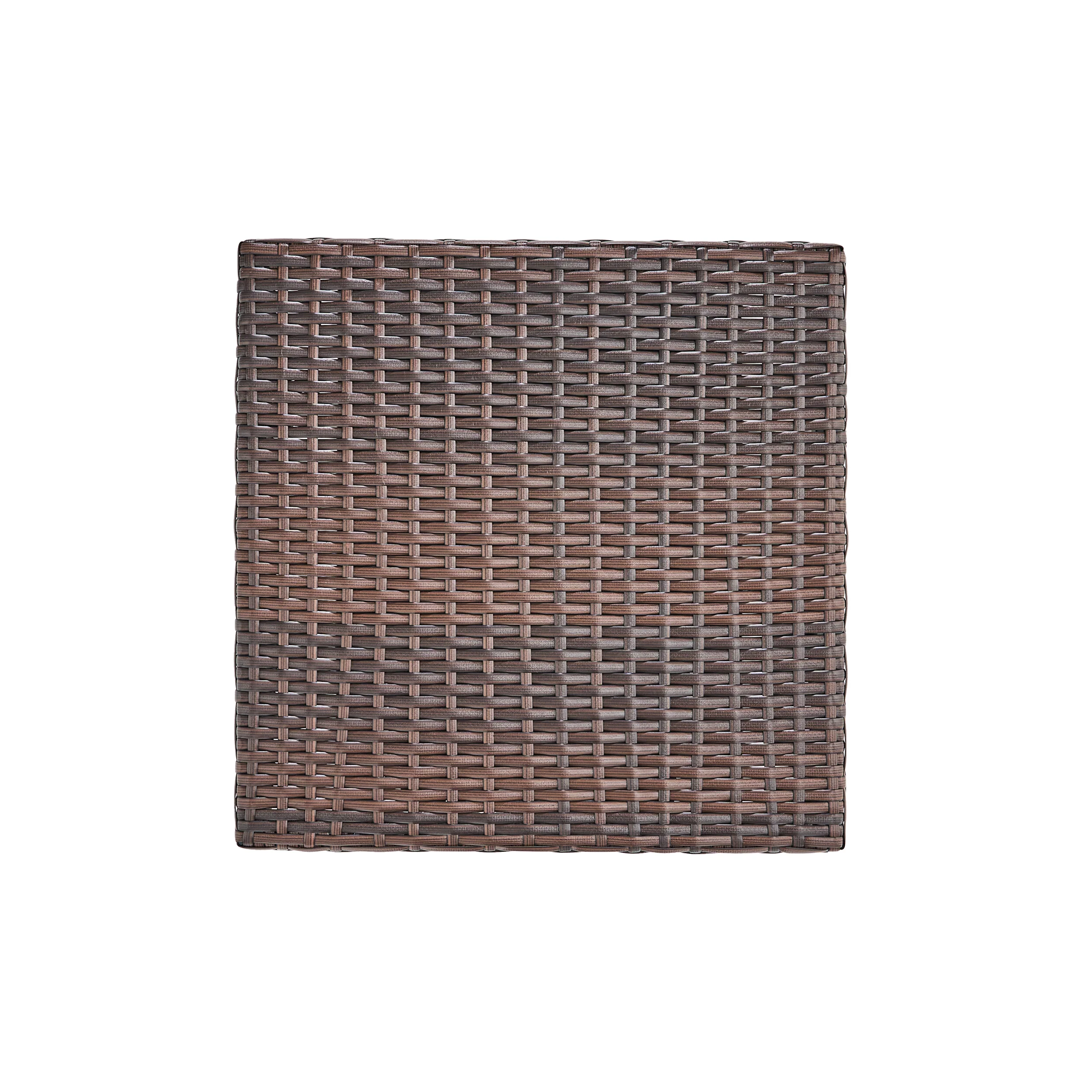 Lakeport Outdoor 3pc Brown Wicker Side Table Set - furnishings
