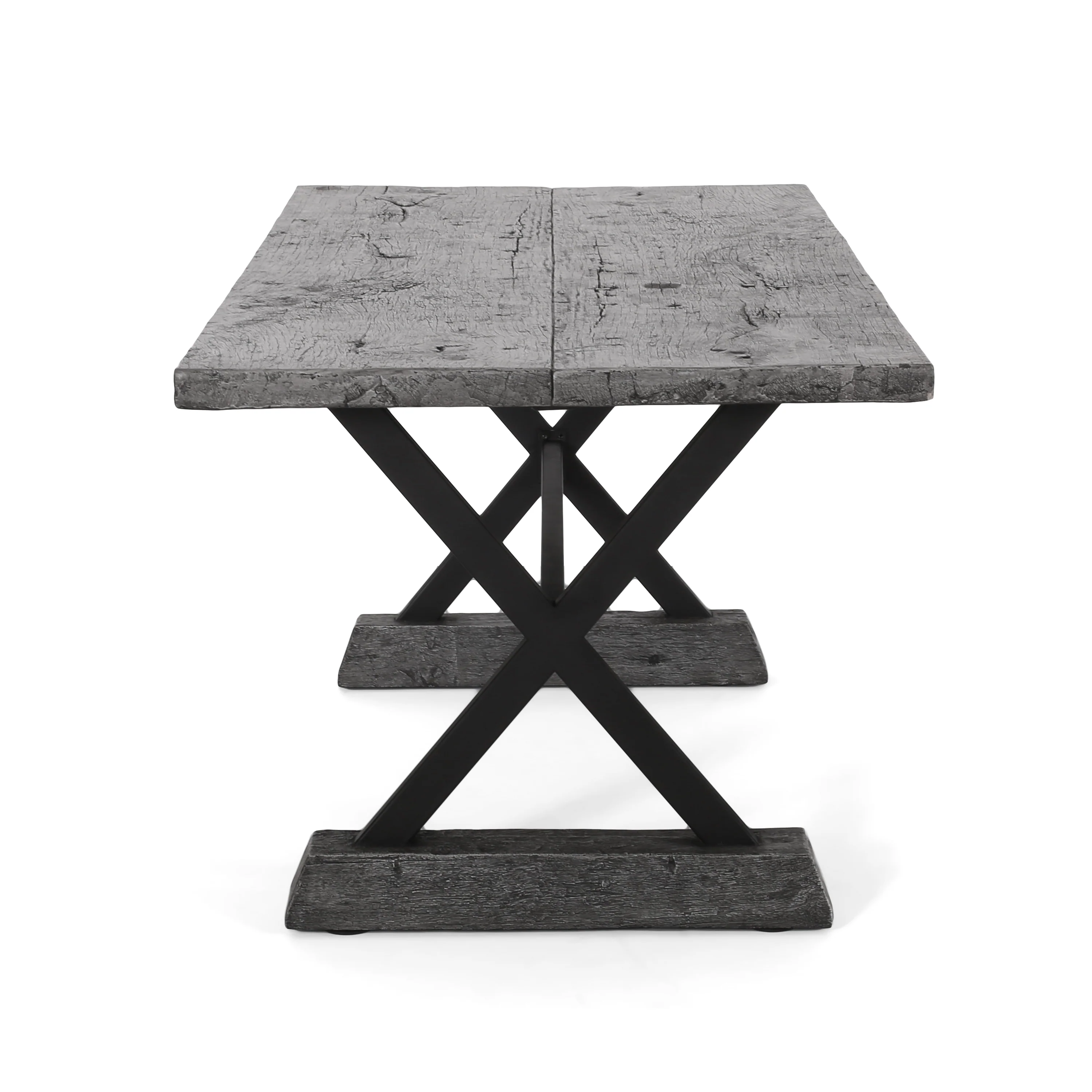 Lavelle Outdoor Lightweight Concrete Dining Table - furnishings
