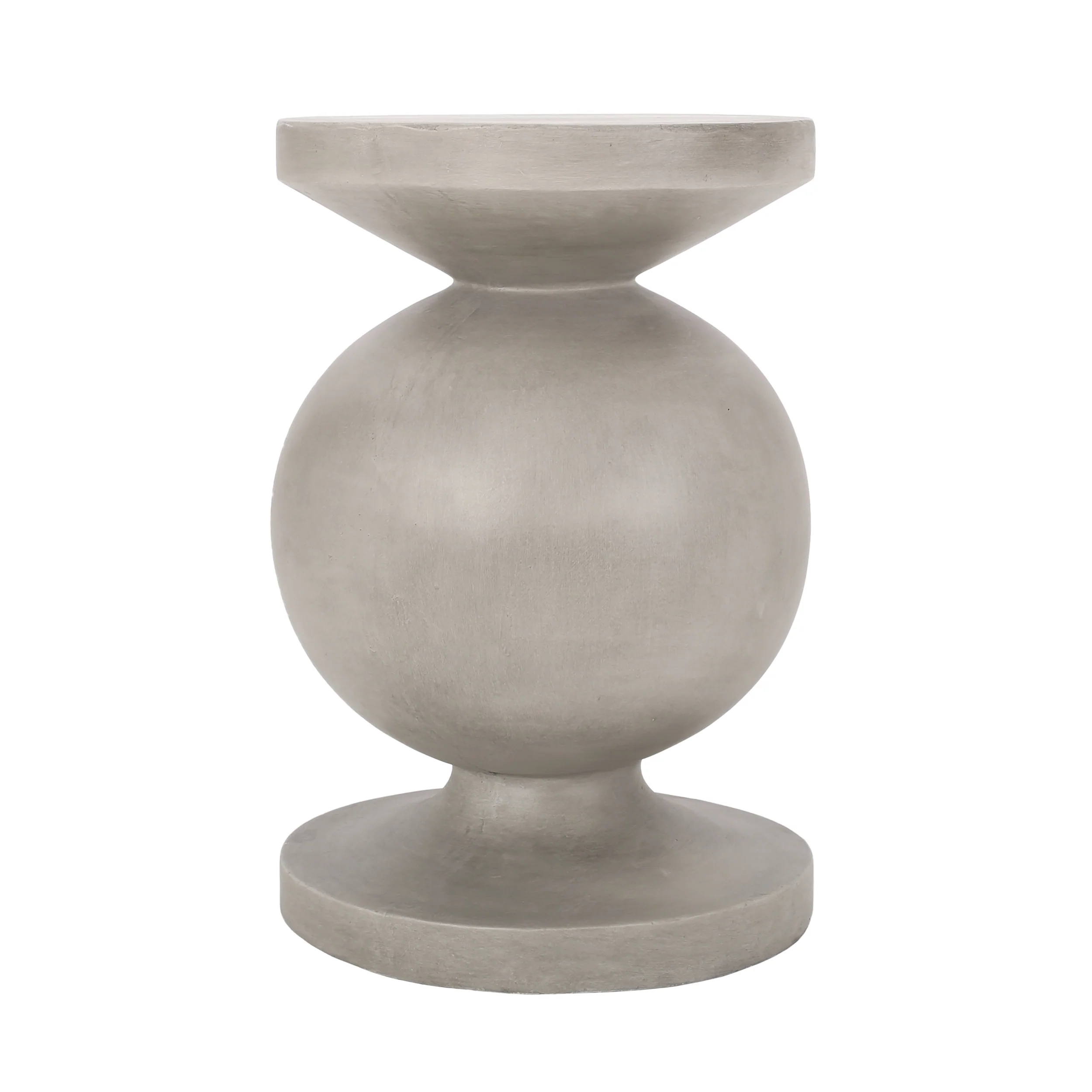 Gaudet Outdoor Lightweight Concrete Side Table, Concrete Finish - furnishings