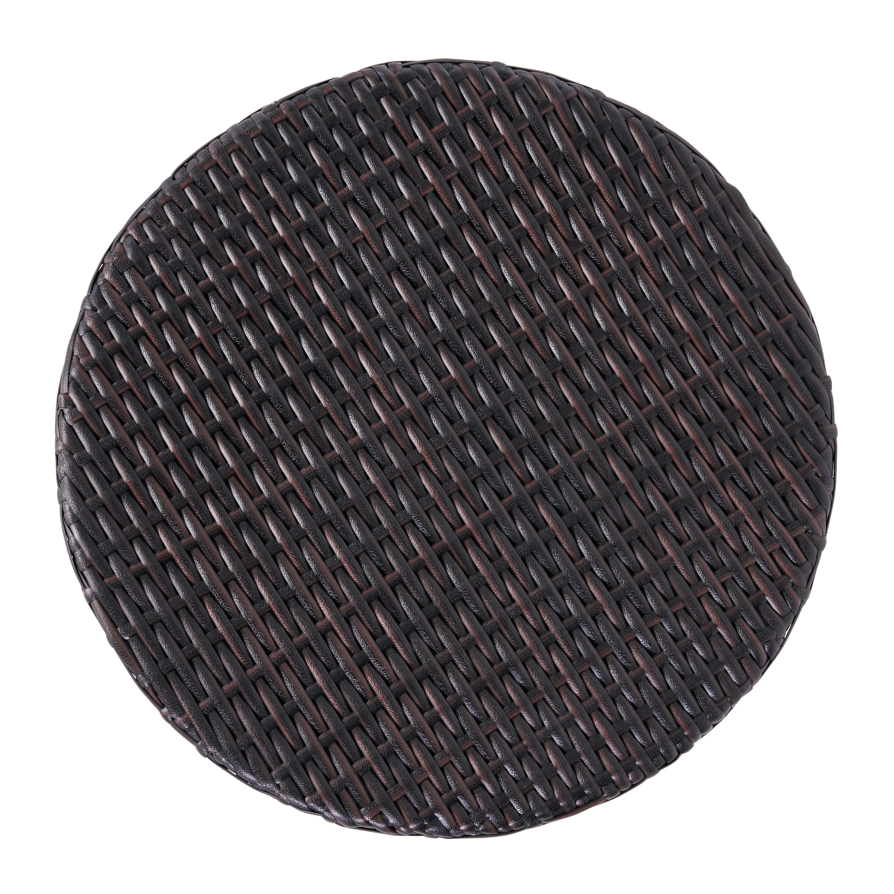 Overton Outdoor Wicker Barrel Side Table - furnishings