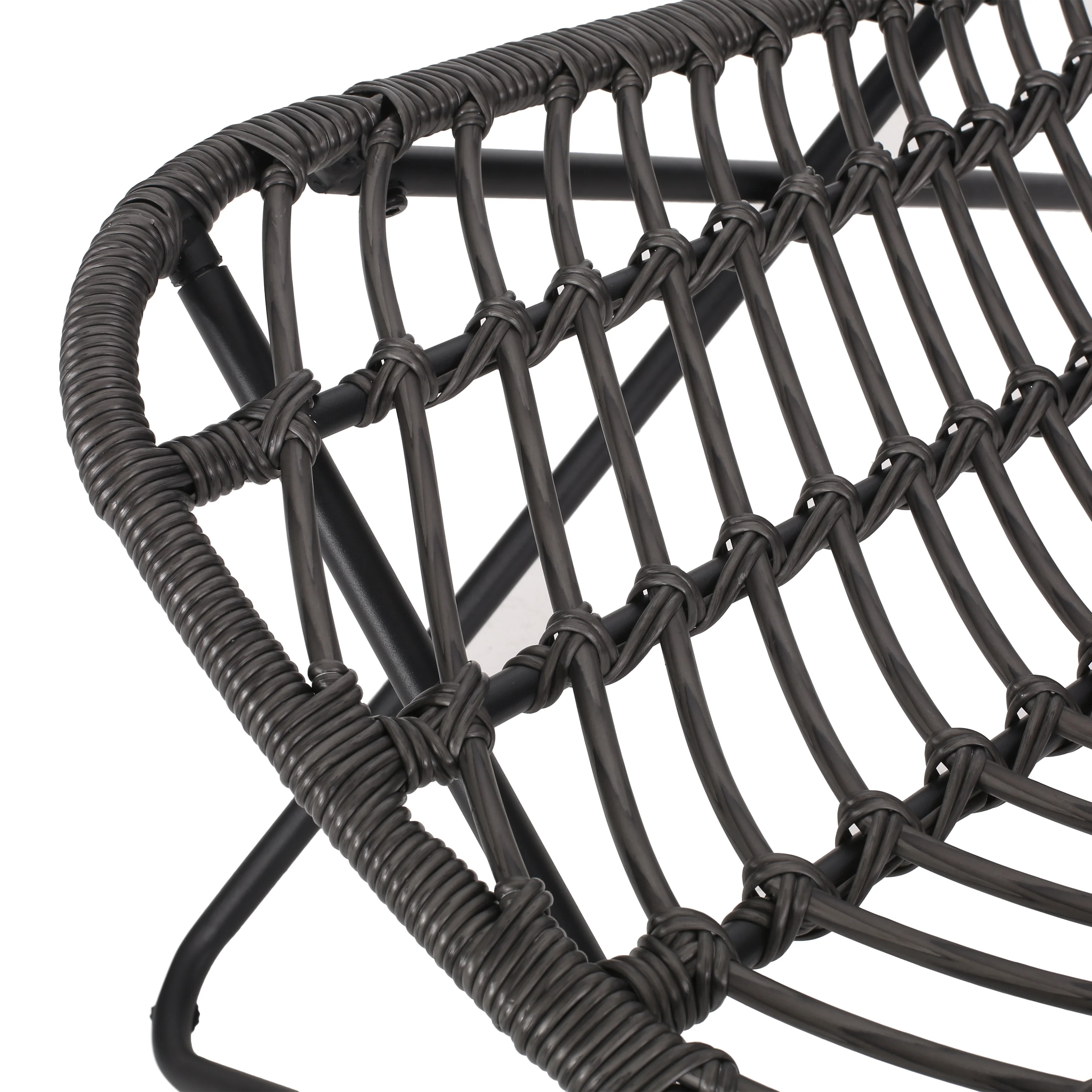 Juan Outdoor Wicker Accent Chairs, Set of 2 - furnishings