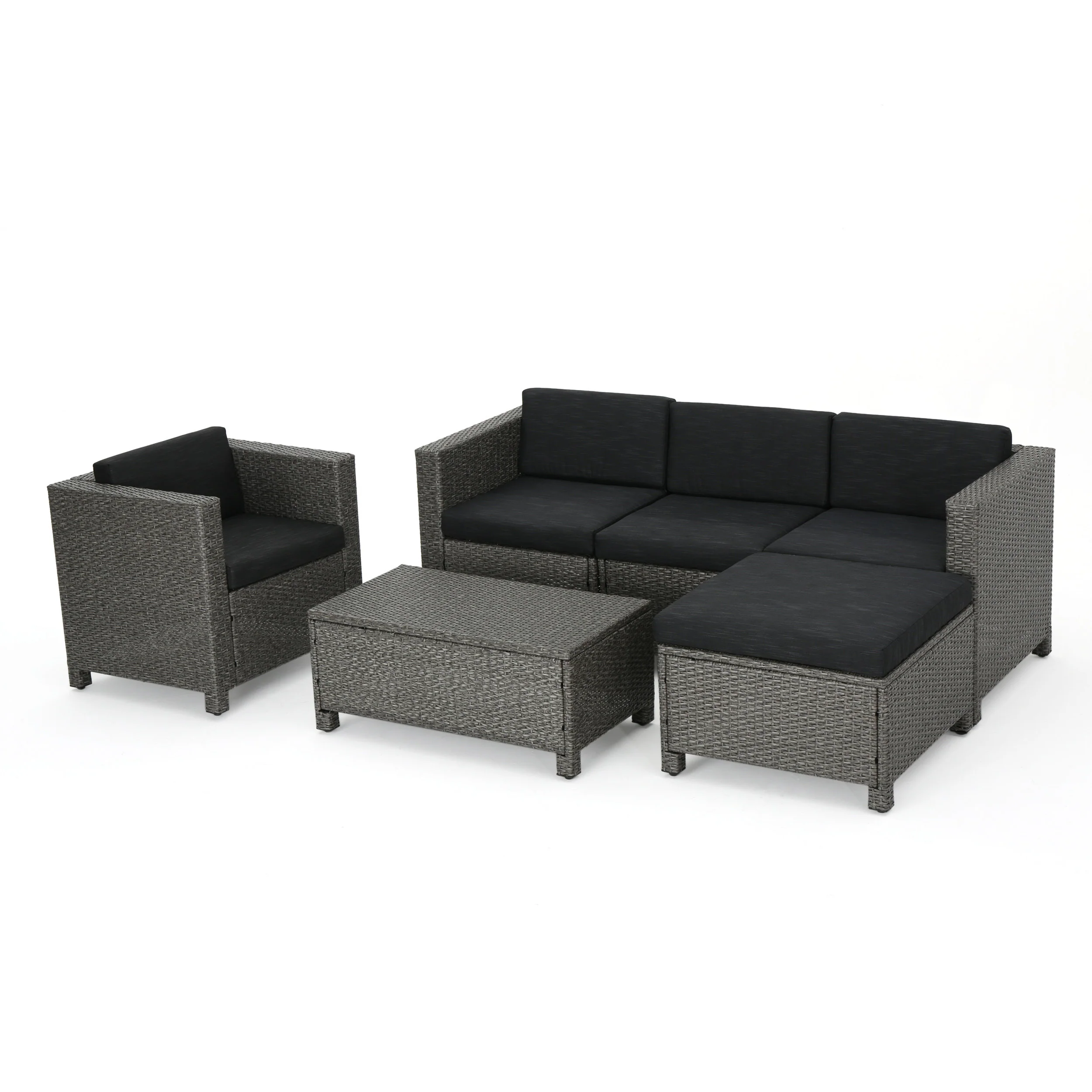 Venice 4-5-Seater Outdoor Sectional with Coffee Table - furnishings