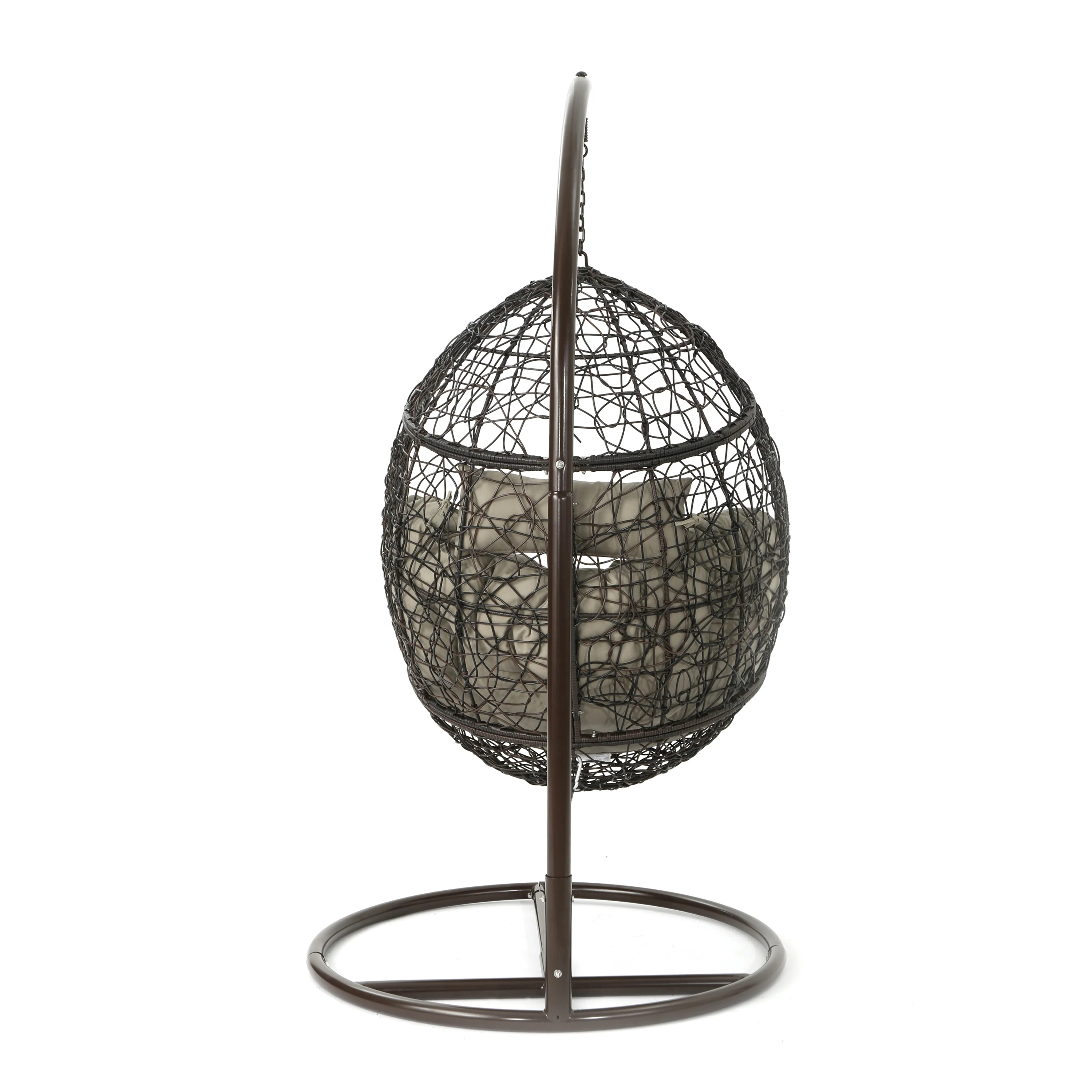 Kyle Outdoor Wicker Hanging Teardrop / Egg Chair - furnishings