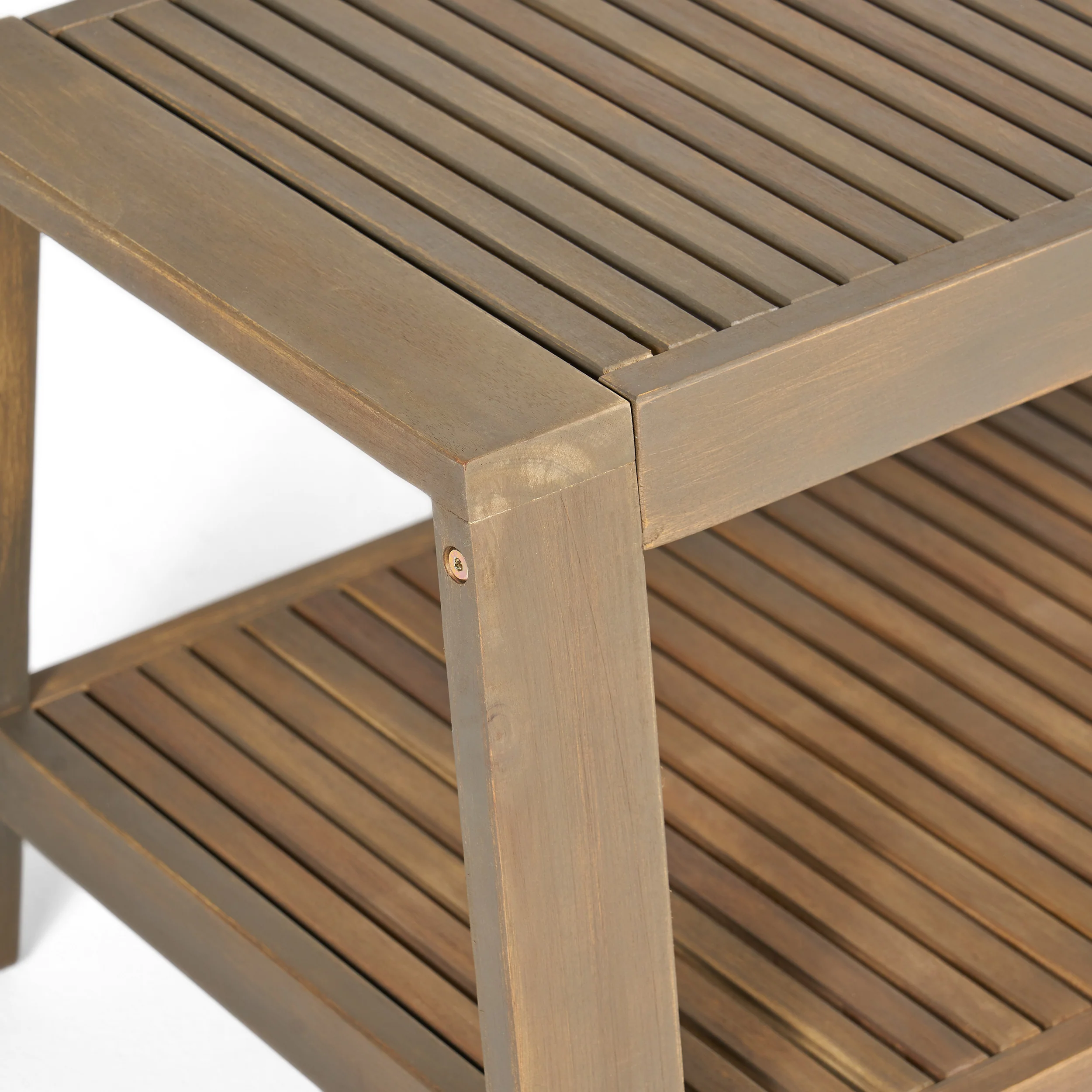 Parma Patio Acacia Wood 4-Seater Conversation Set with Coffee Table and Cushions - furnishings