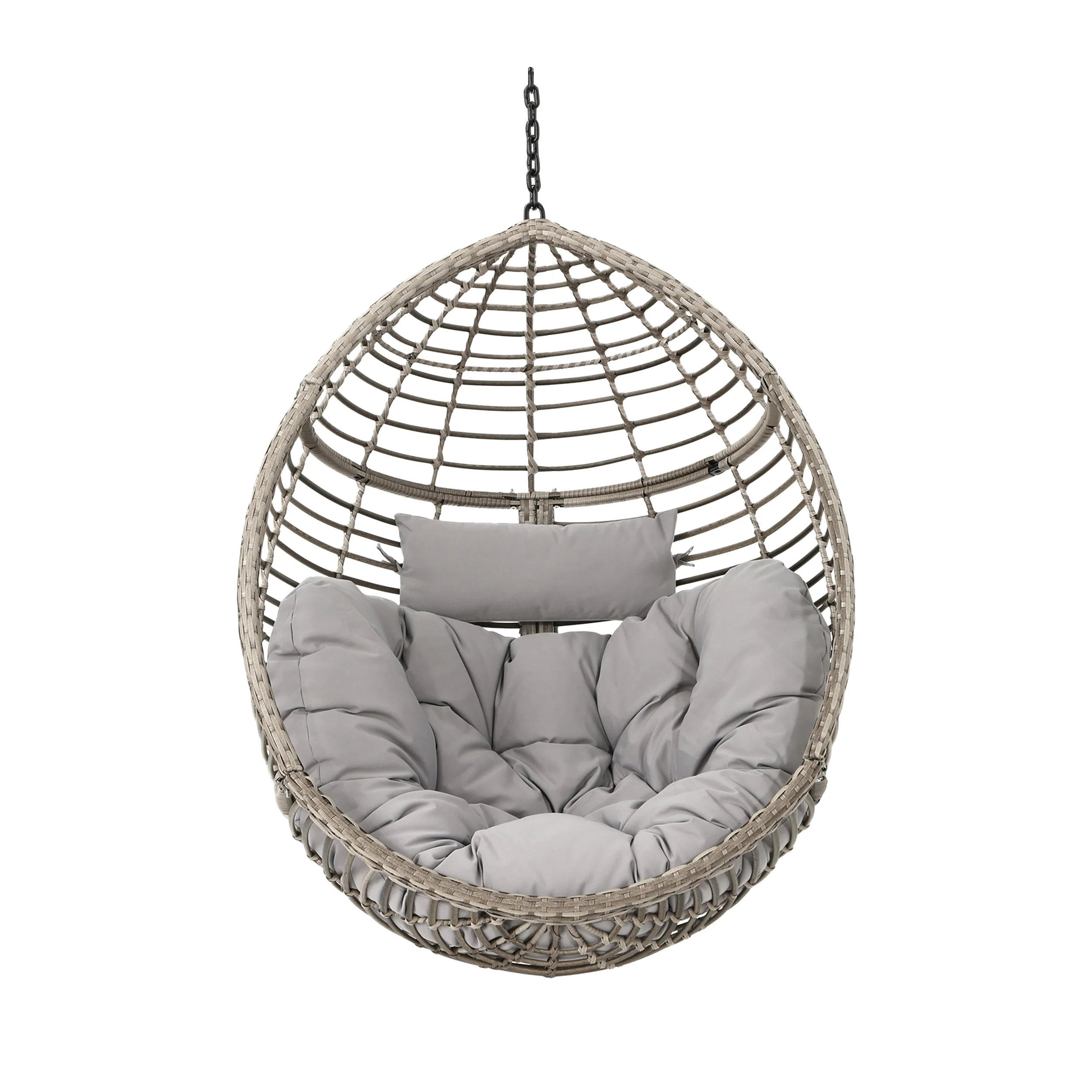 Leasa Indoor/Outdoor Hanging Teardrop / Egg Chair (Stand Not Included) - furnishings