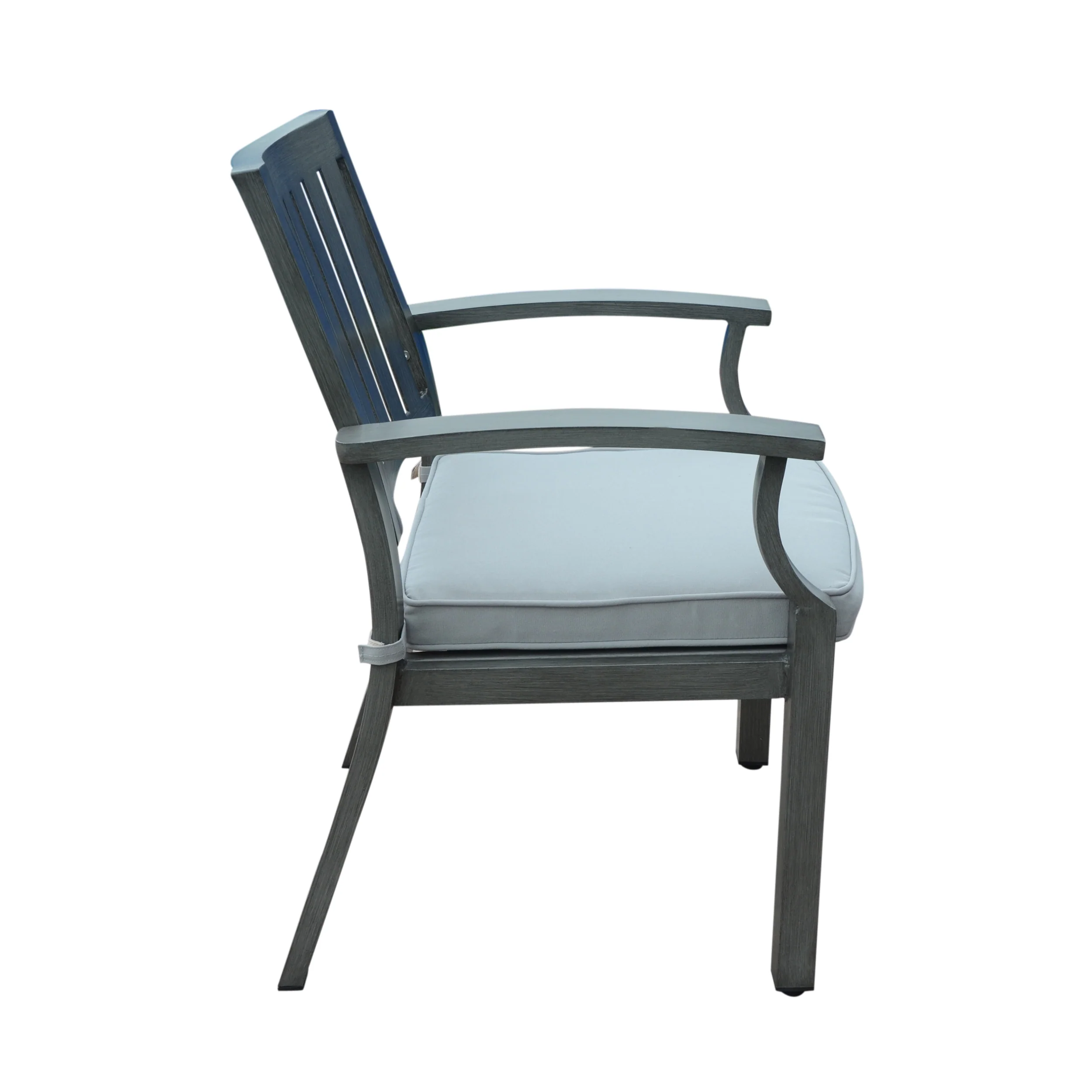 Zoey Outdoor Modern Aluminum Dining Chair With Cushion (Set of 2) - furnishings
