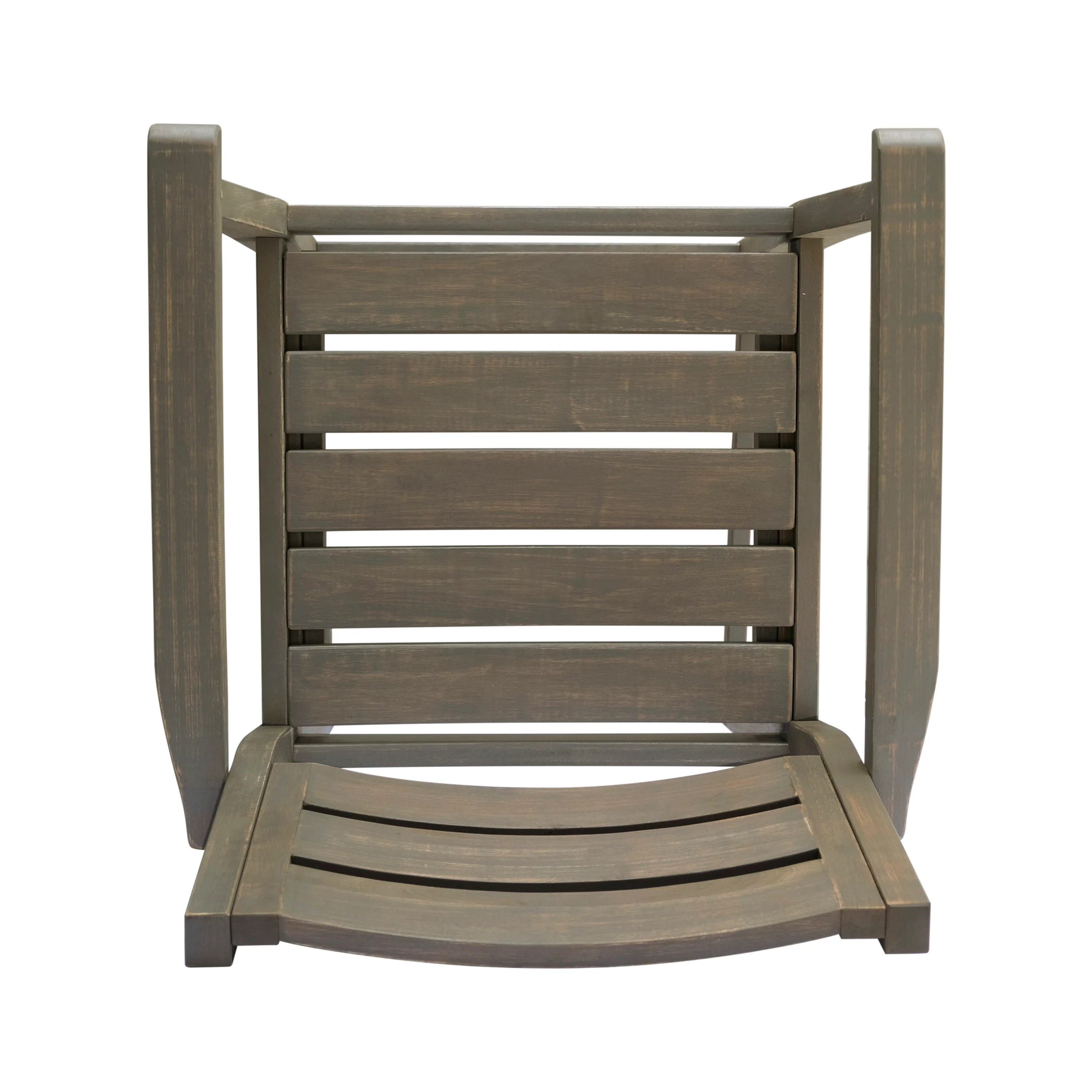 Blair Outdoor Rustic Acacia Wood Barstool (Set of 4) - furnishings