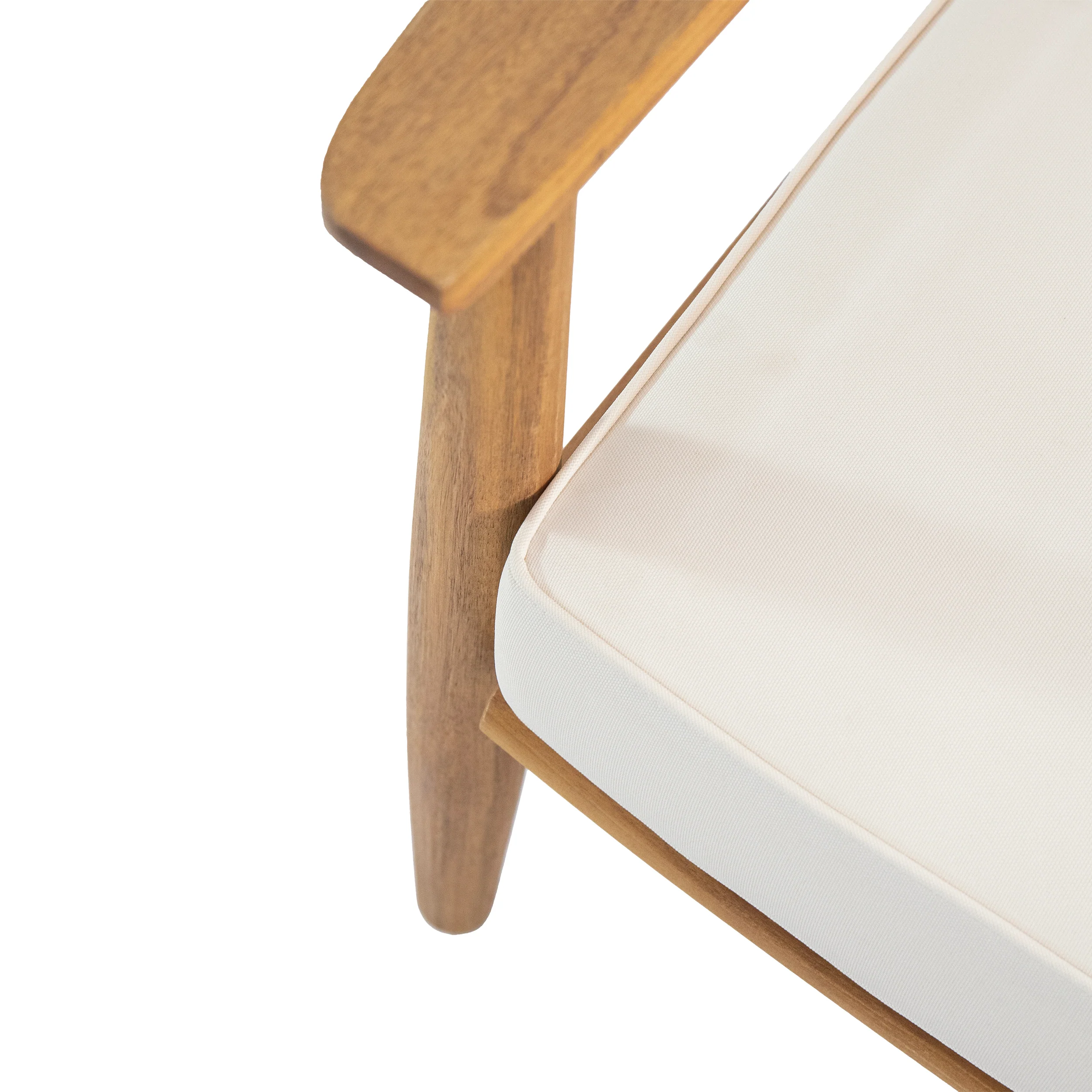 Emmry Outdoor Acacia Wood Club Chair - furnishings