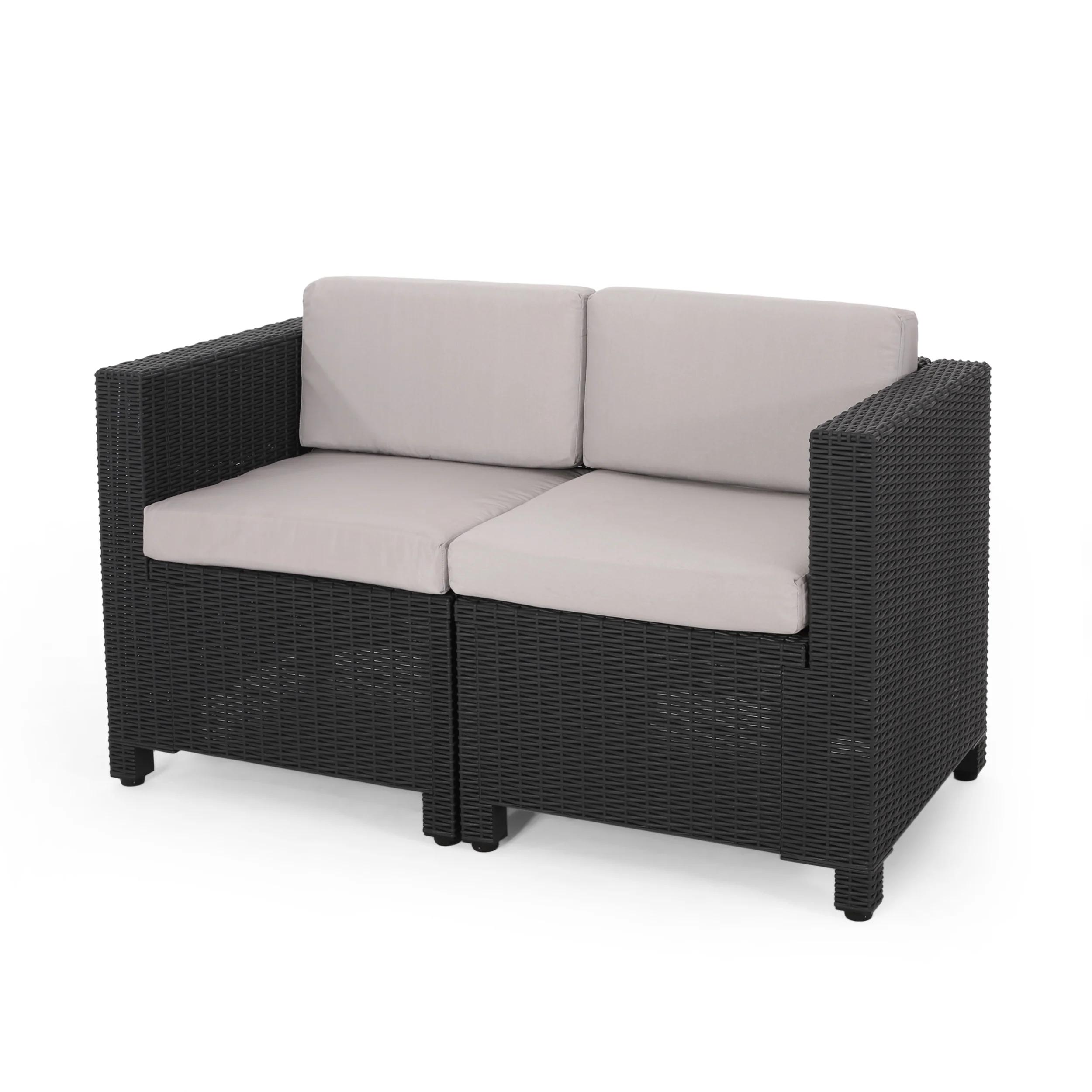 Farirra Outdoor Faux Wicker 8 Seater Chat Set with Cushions - furnishings