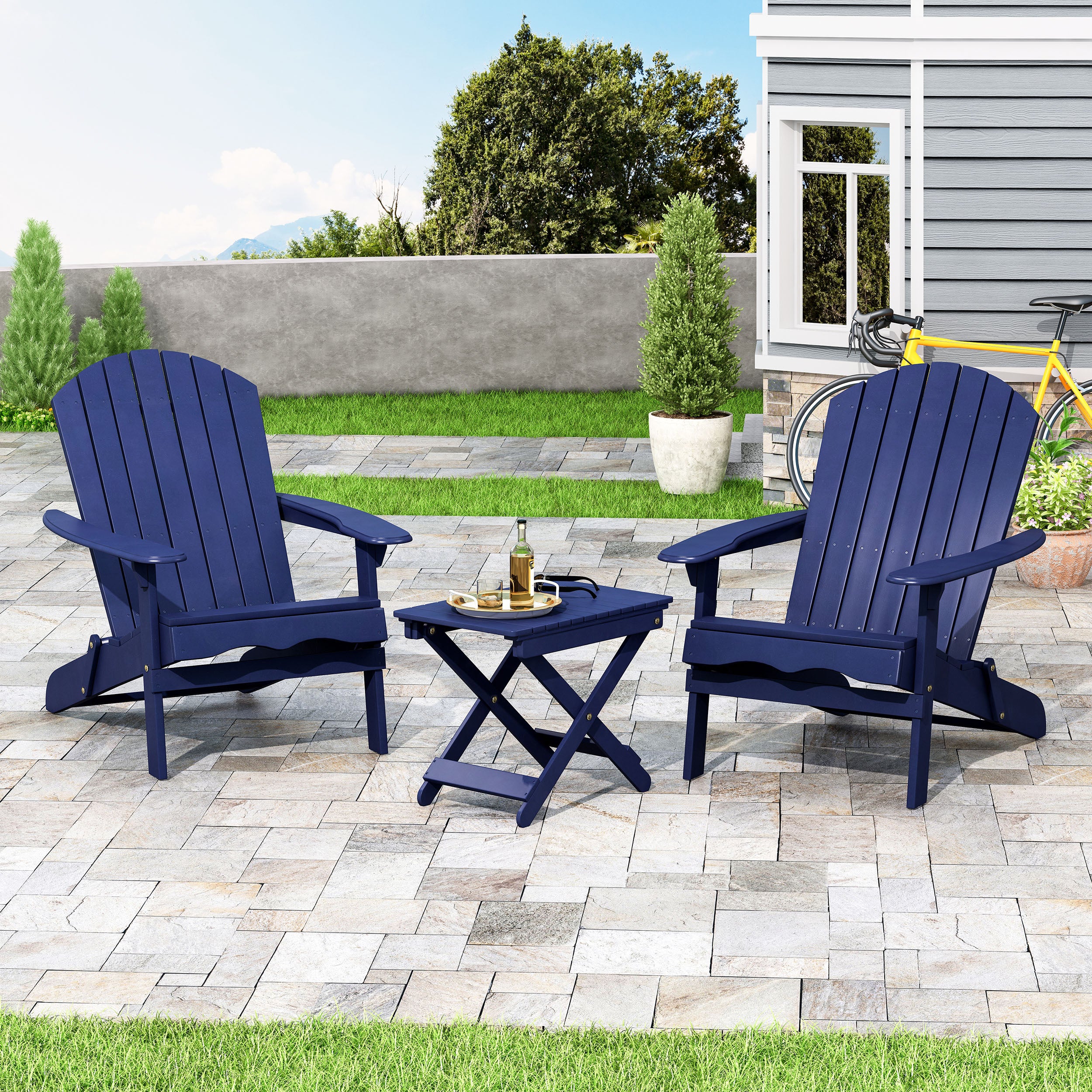 Reed Outdoor 2 Seater Acacia Wood Chat Set - furnishings