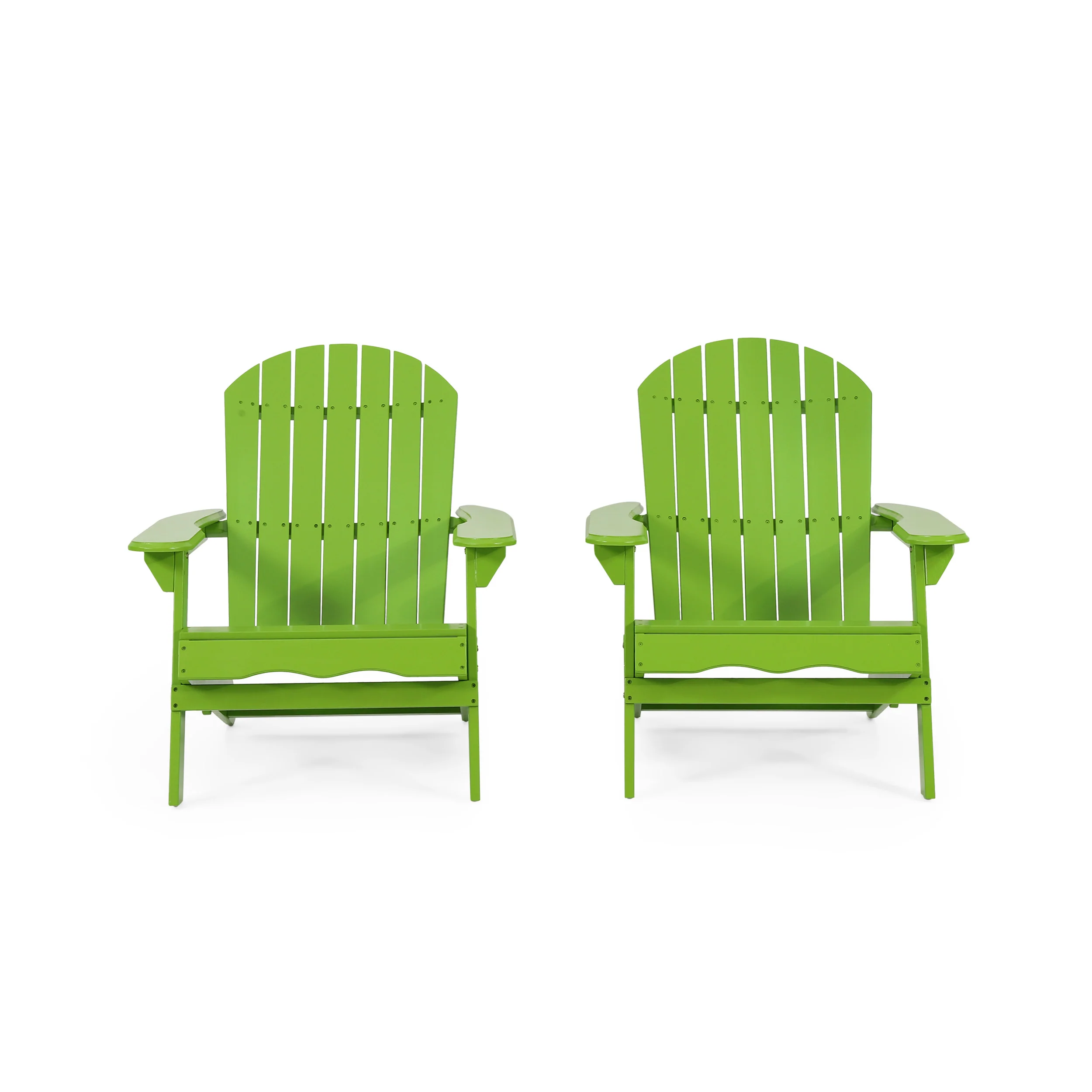 Cartagena Outdoor Rustic Acacia Wood Folding Adirondack Chair, Set of 2 - furnishings