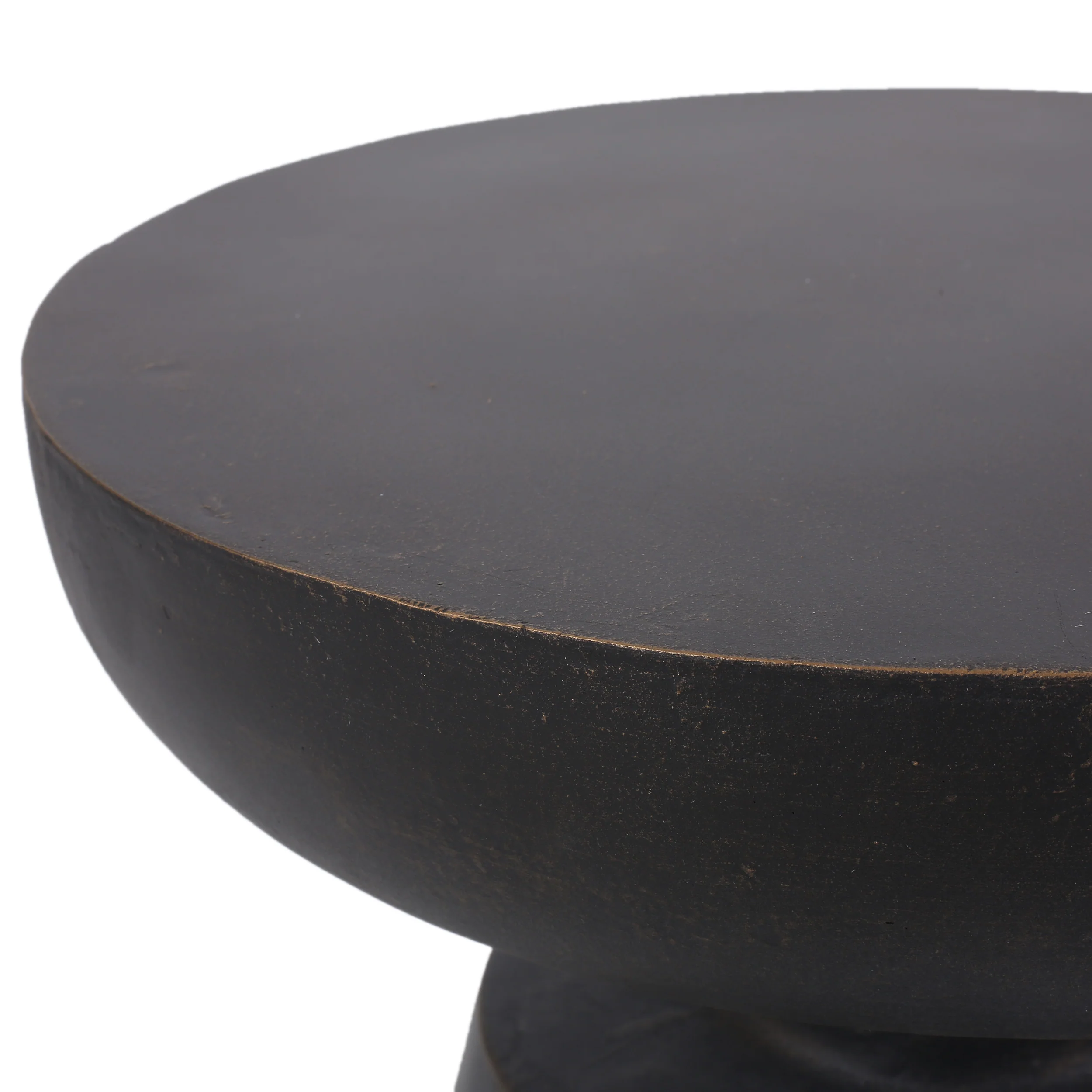 Snumshire Outdoor Lightweight Concrete Side Table, Antique Copper - furnishings