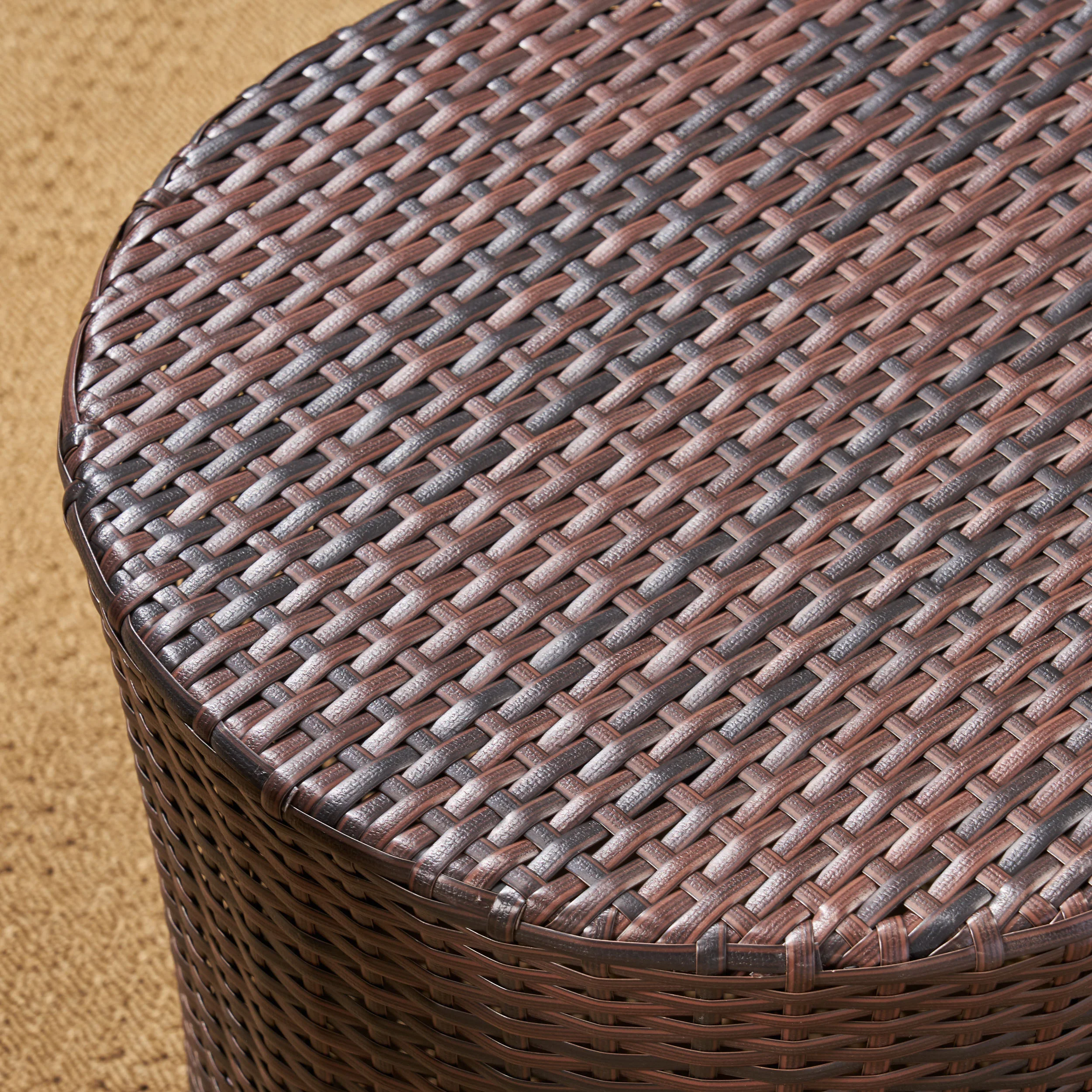 Sims Outdoor 3 Piece Wicker Chat Set - furnishings