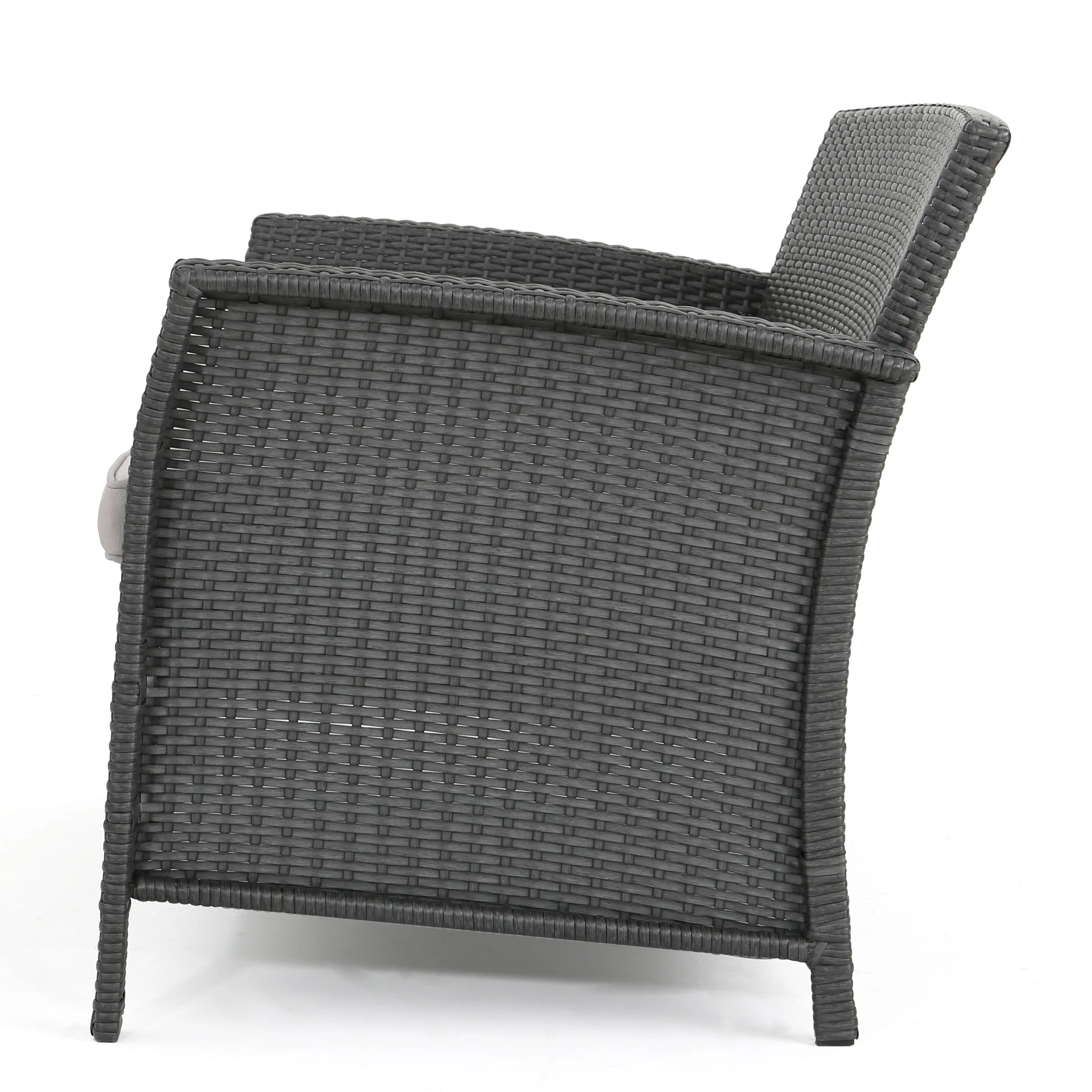Lucia Outdoor Wicker Loveseat with Coffee Table - furnishings