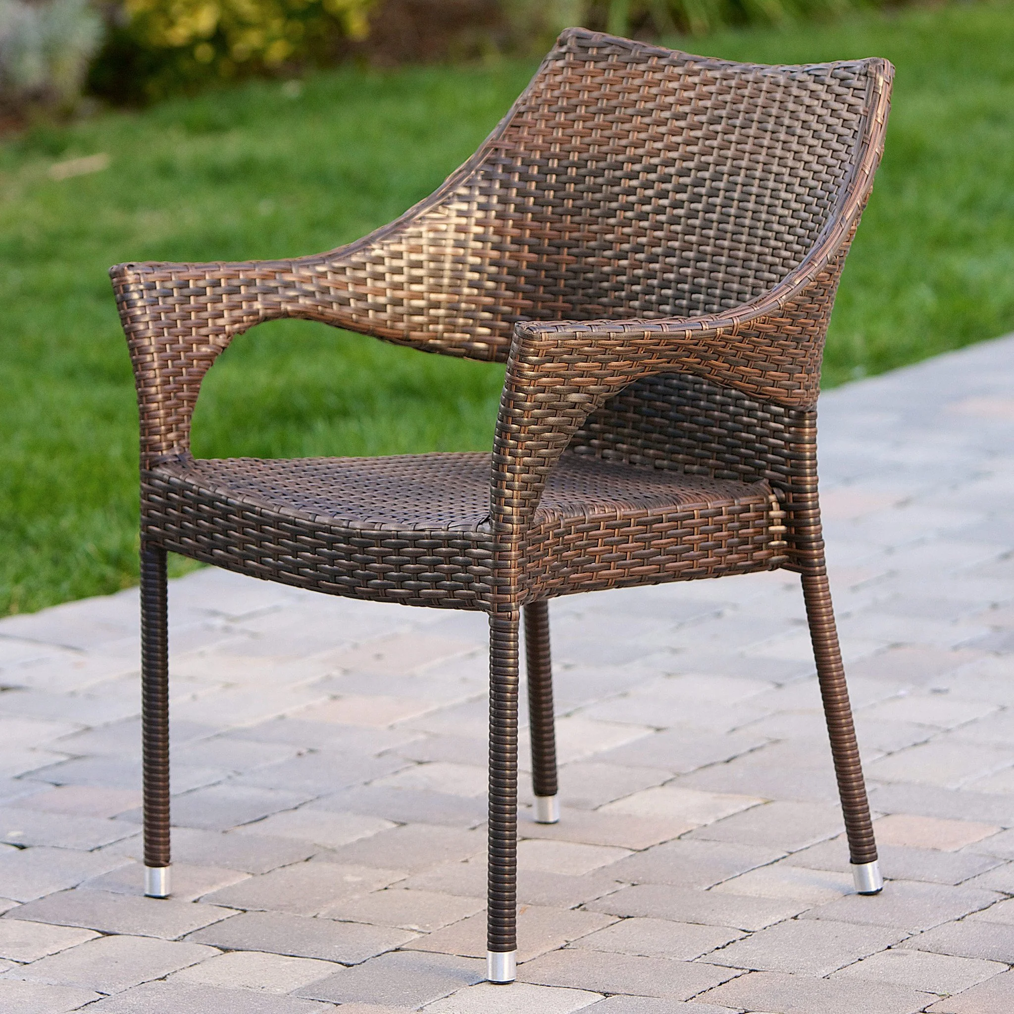 Del Mar Outdoor Wicker Chairs (Set of 2) - furnishings
