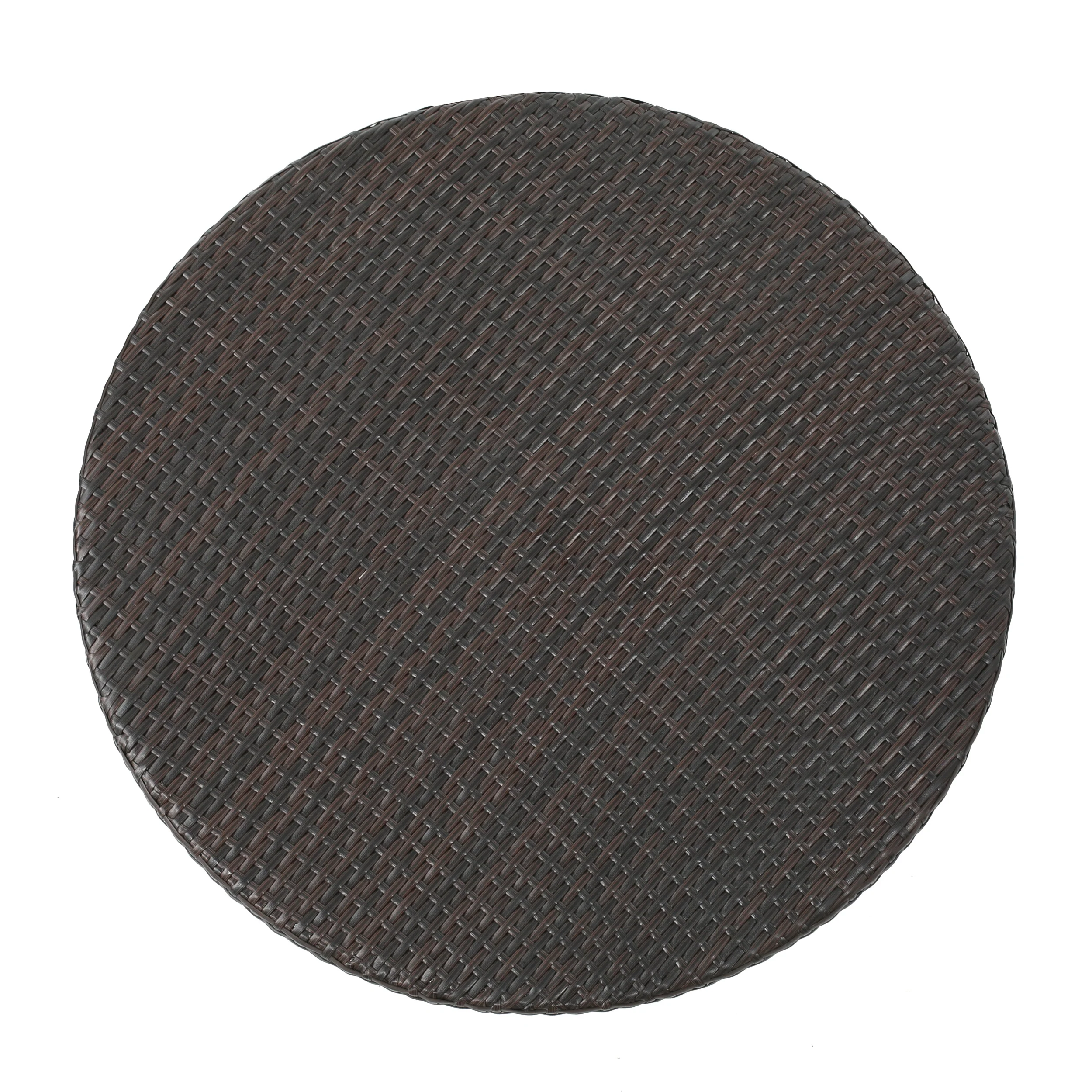 Patricia Outdoor 5 Piece Multi-brown Wicker Round Bar Table Set - furnishings