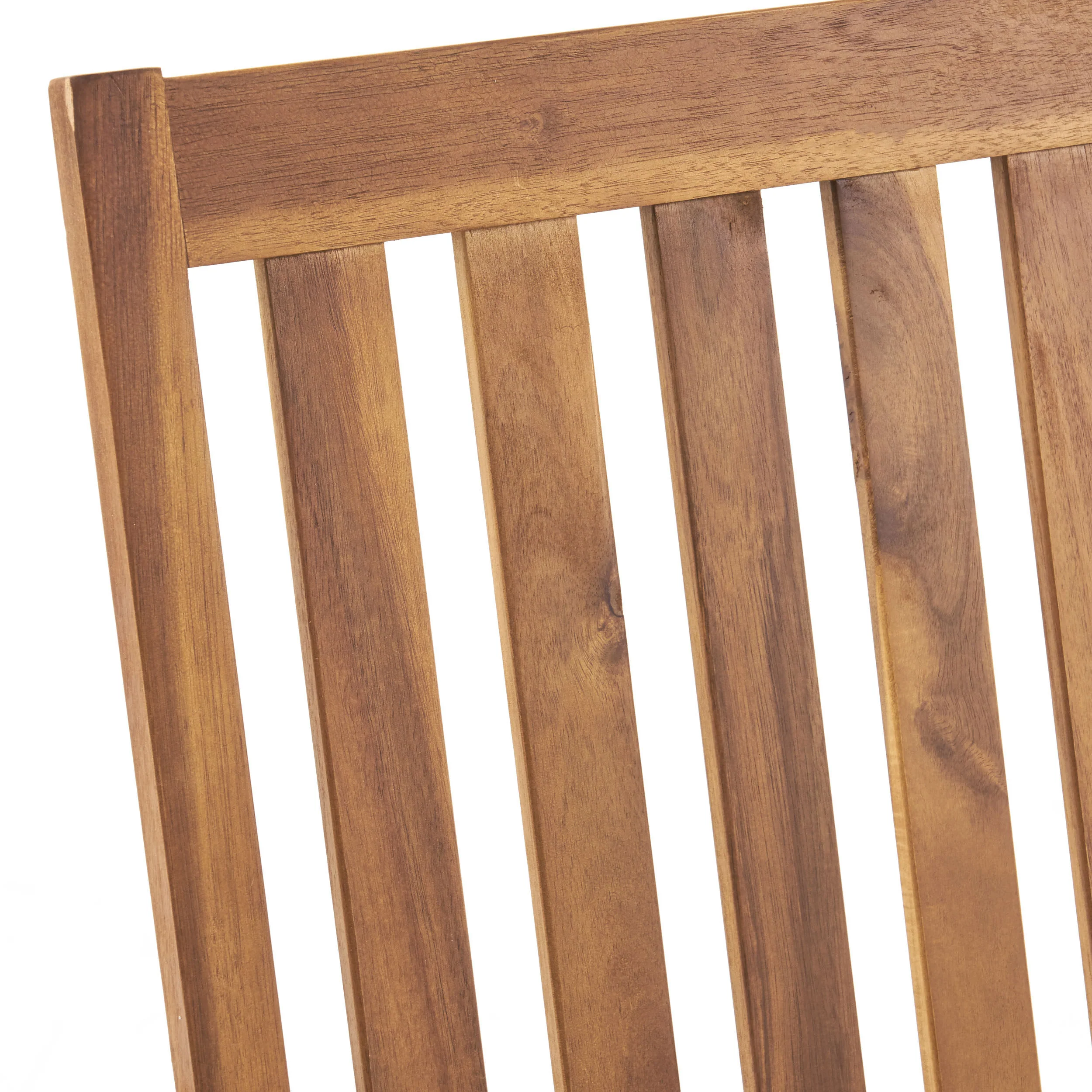 Yvonne Outdoor Acacia Wood Rocking Chair with Water-Resistant Cushions - furnishings