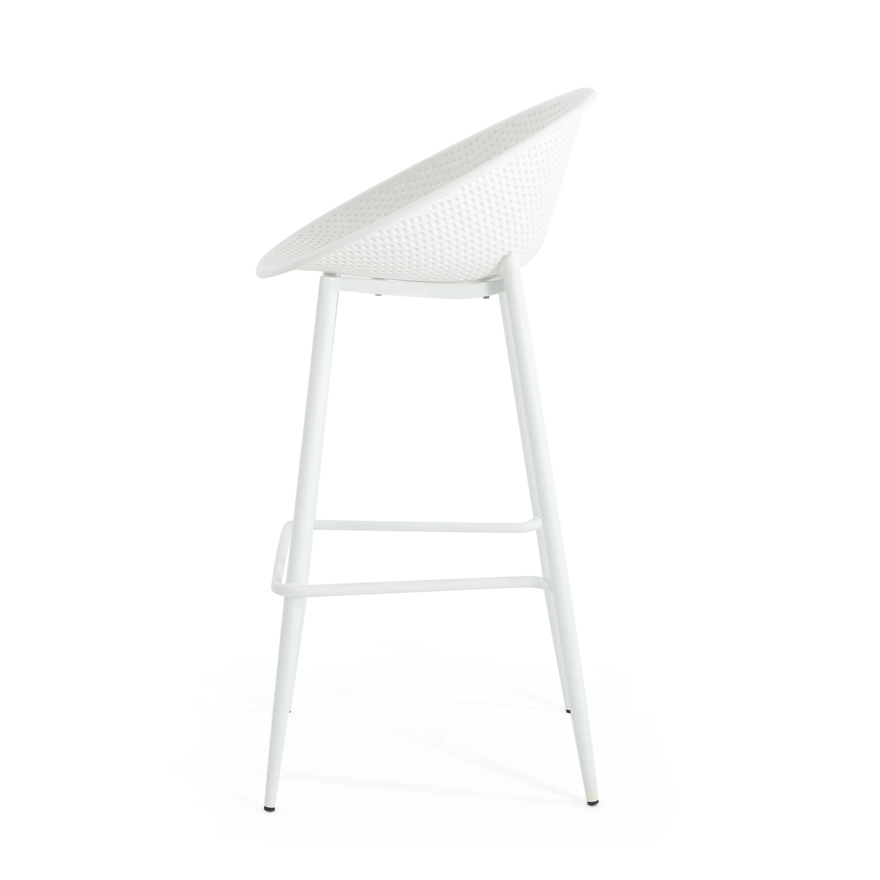 Indoor & Outdoor Polypropelene Plastic Gable Barstool, Set of 2 - furnishings