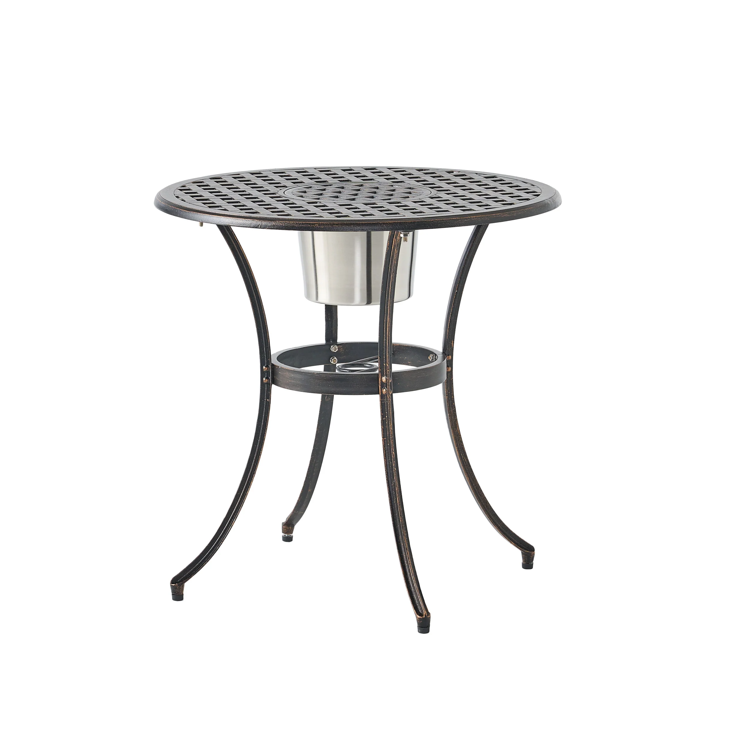 Palermo Copper Cast Aluminum 3pc Bistro Set - furnishings