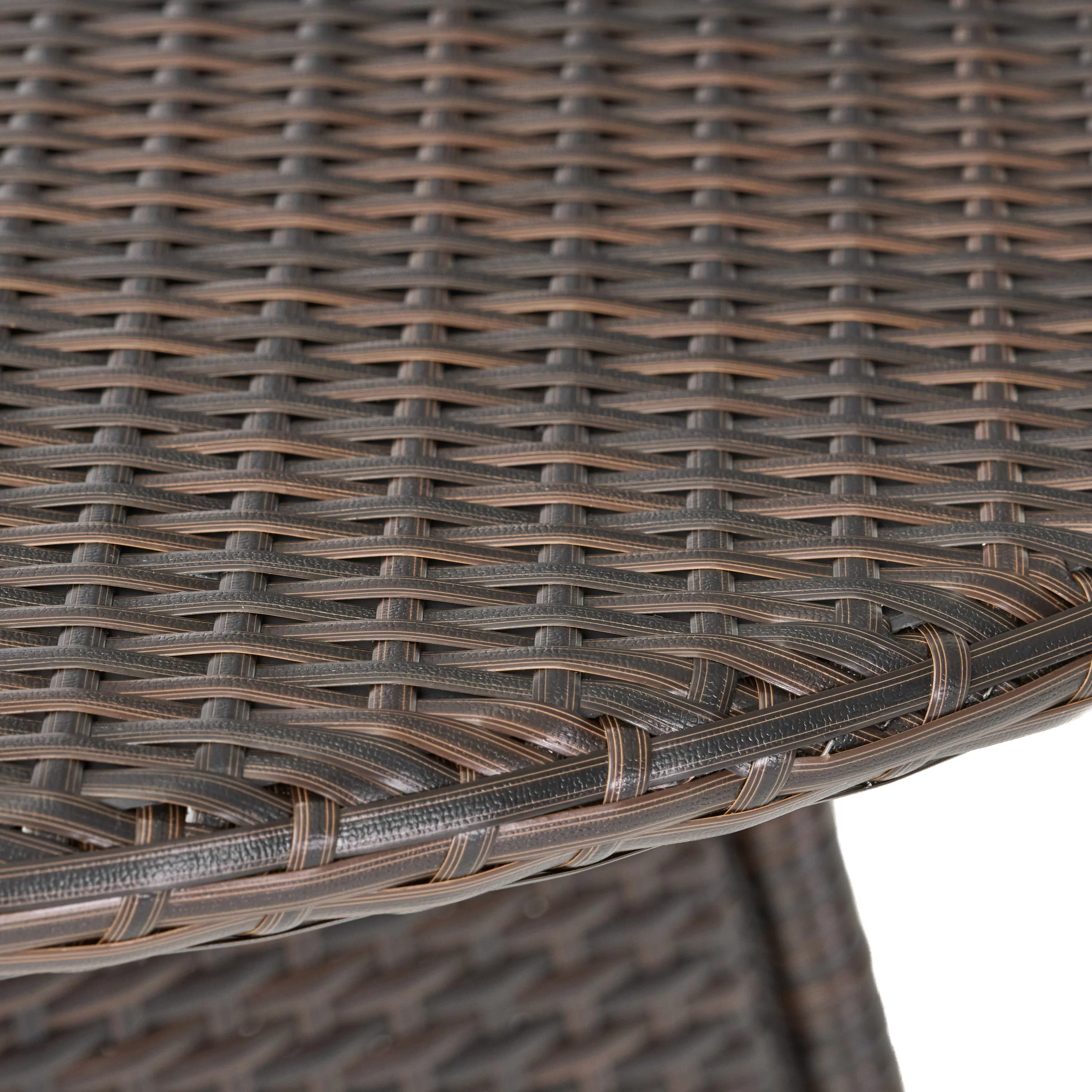 Kanza Outdoor Brown Wicker Round Dining Table - furnishings