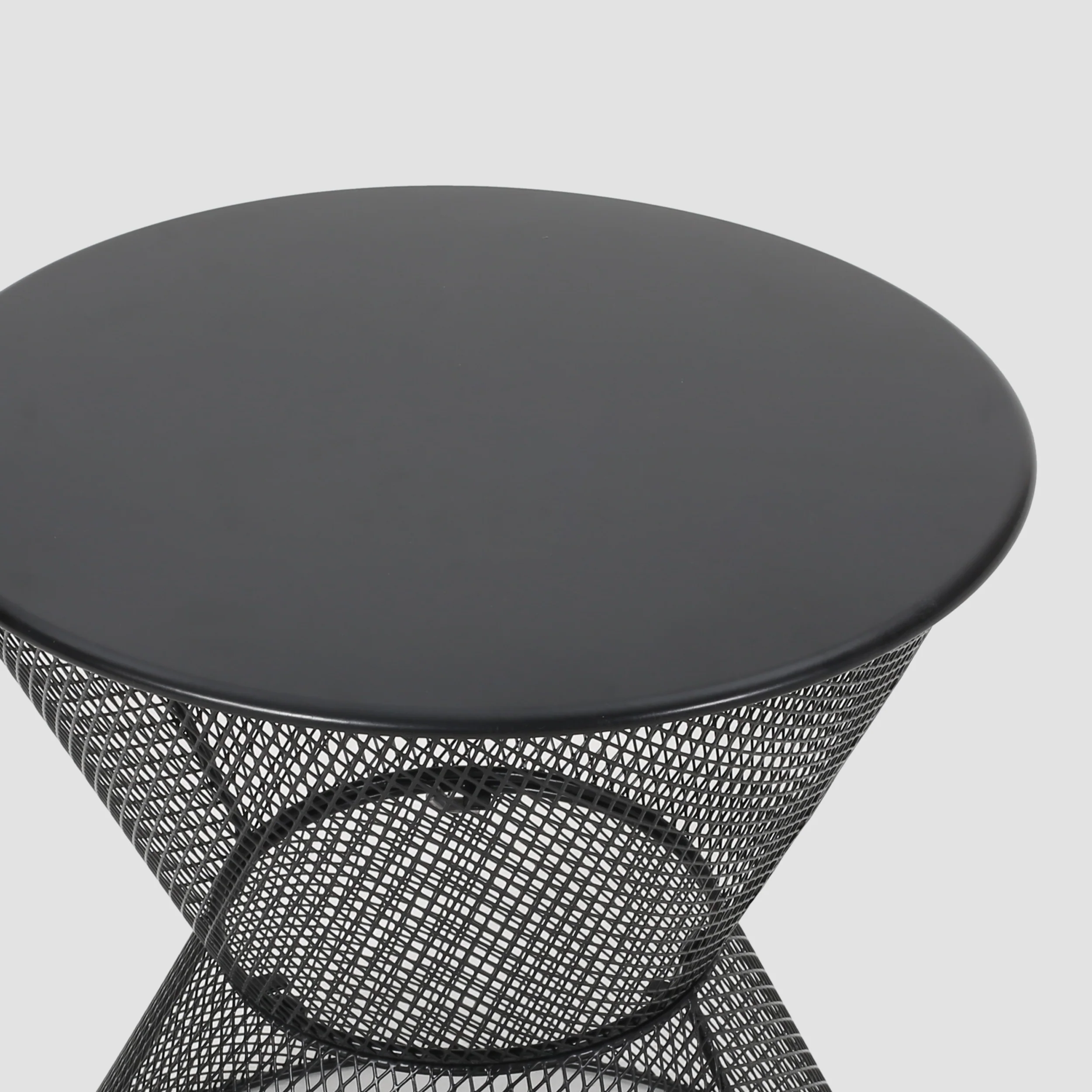 Tristian Modern Outdoor Iron Side Table - furnishings